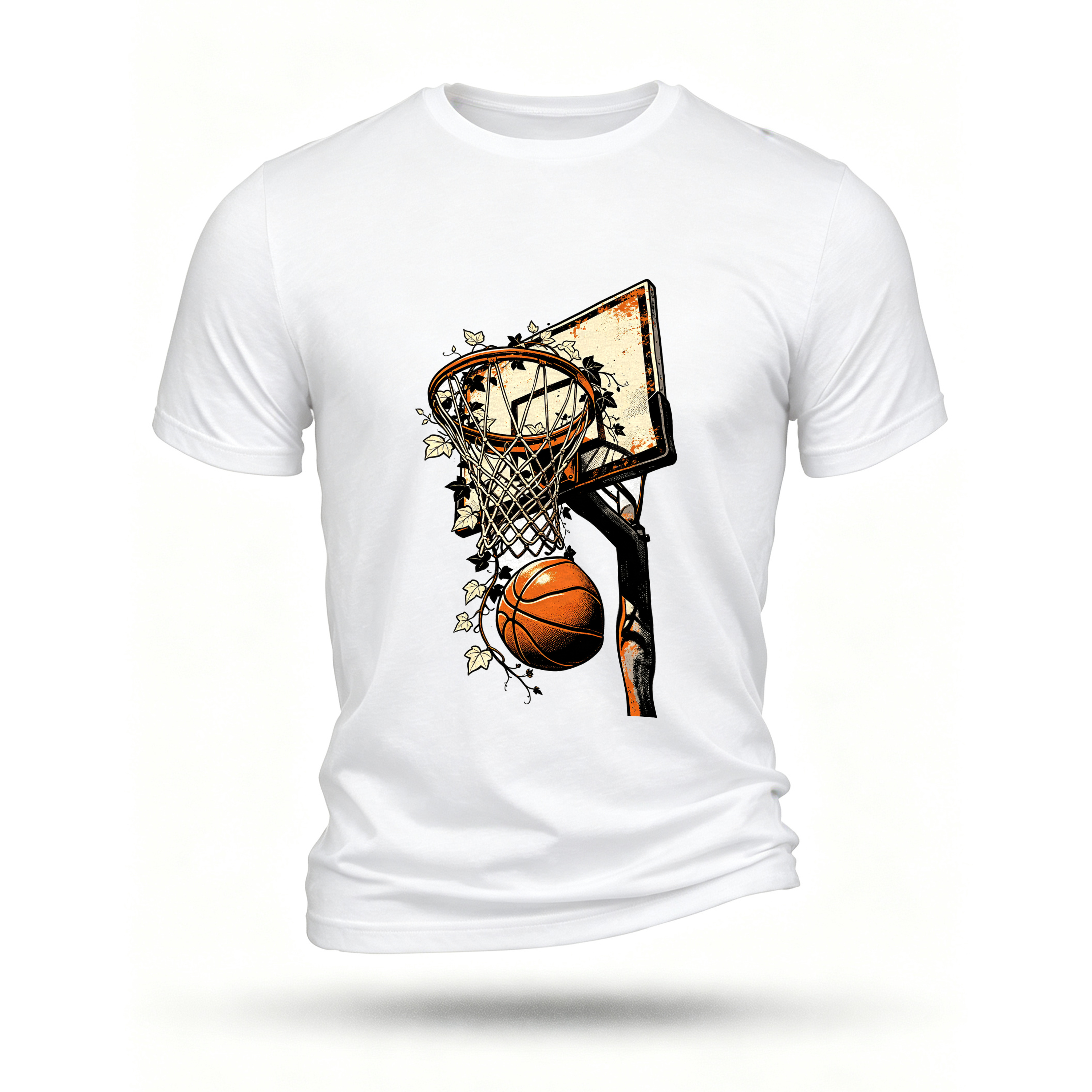 White T-shirt, front print