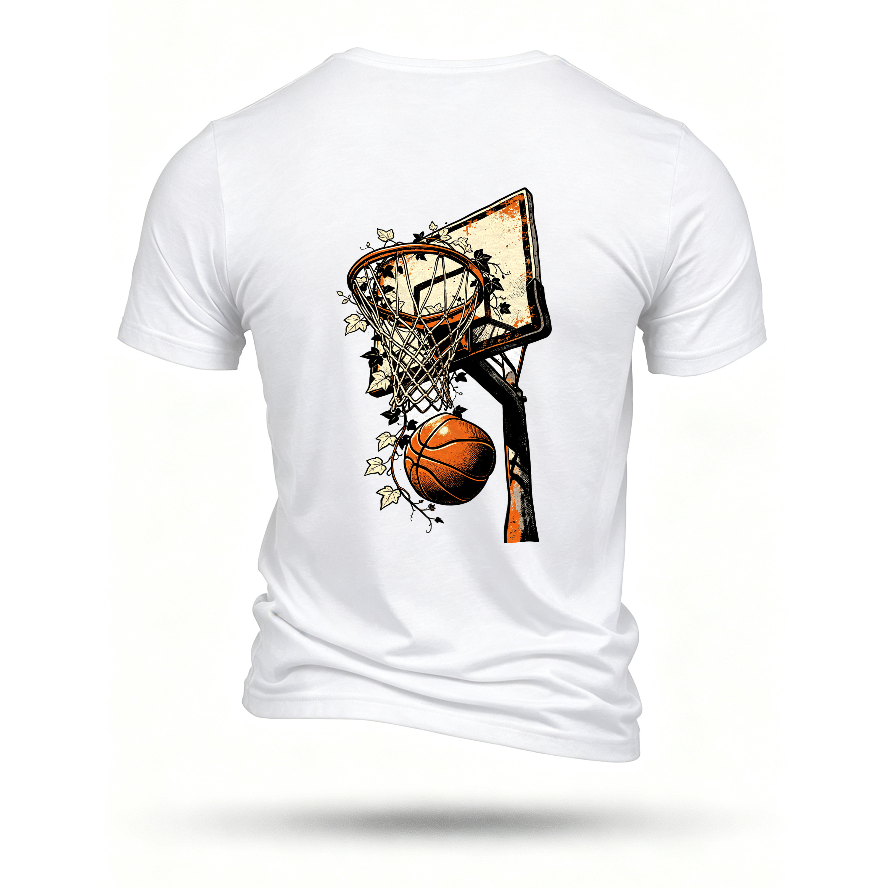 White T-shirt, back print