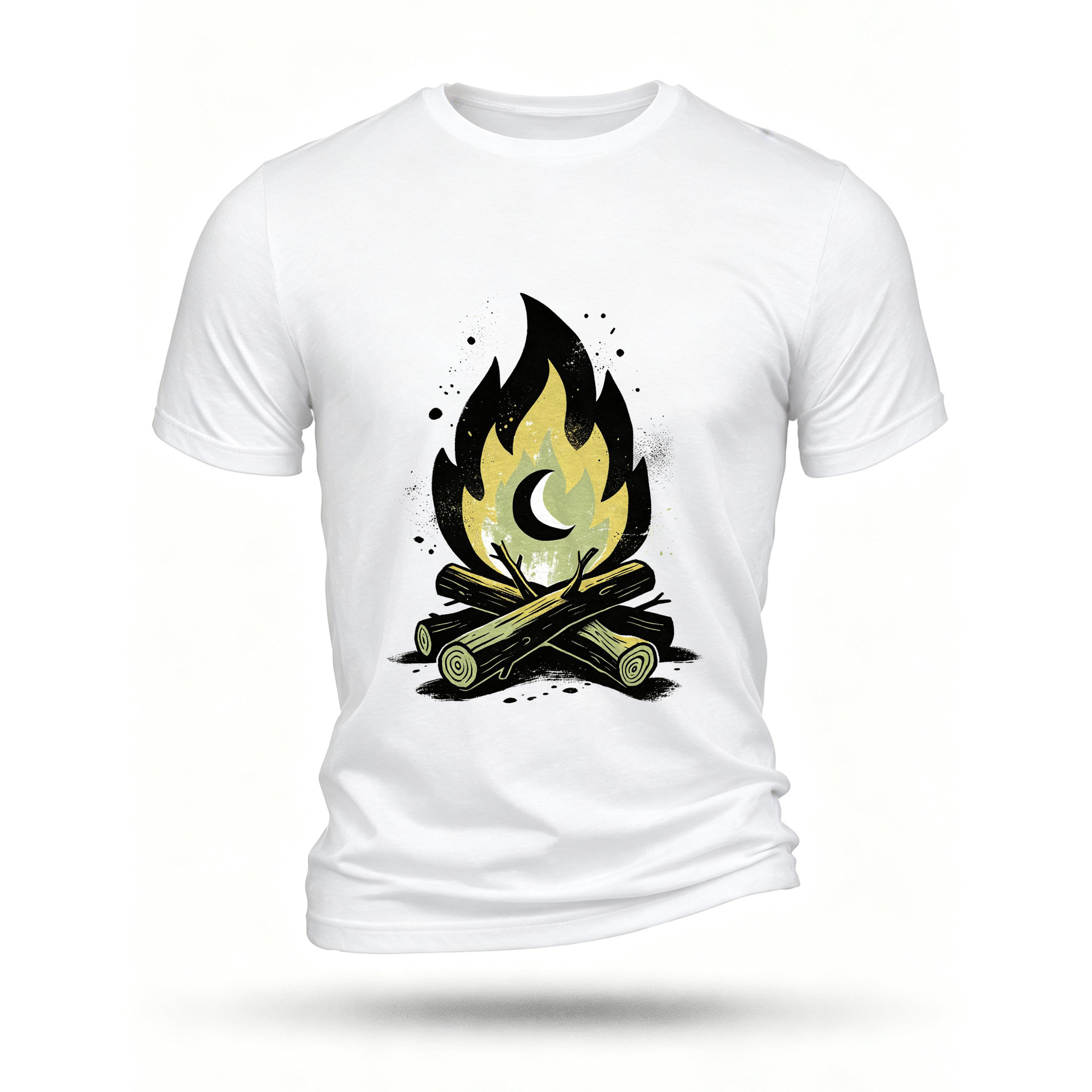 White T-shirt, front print