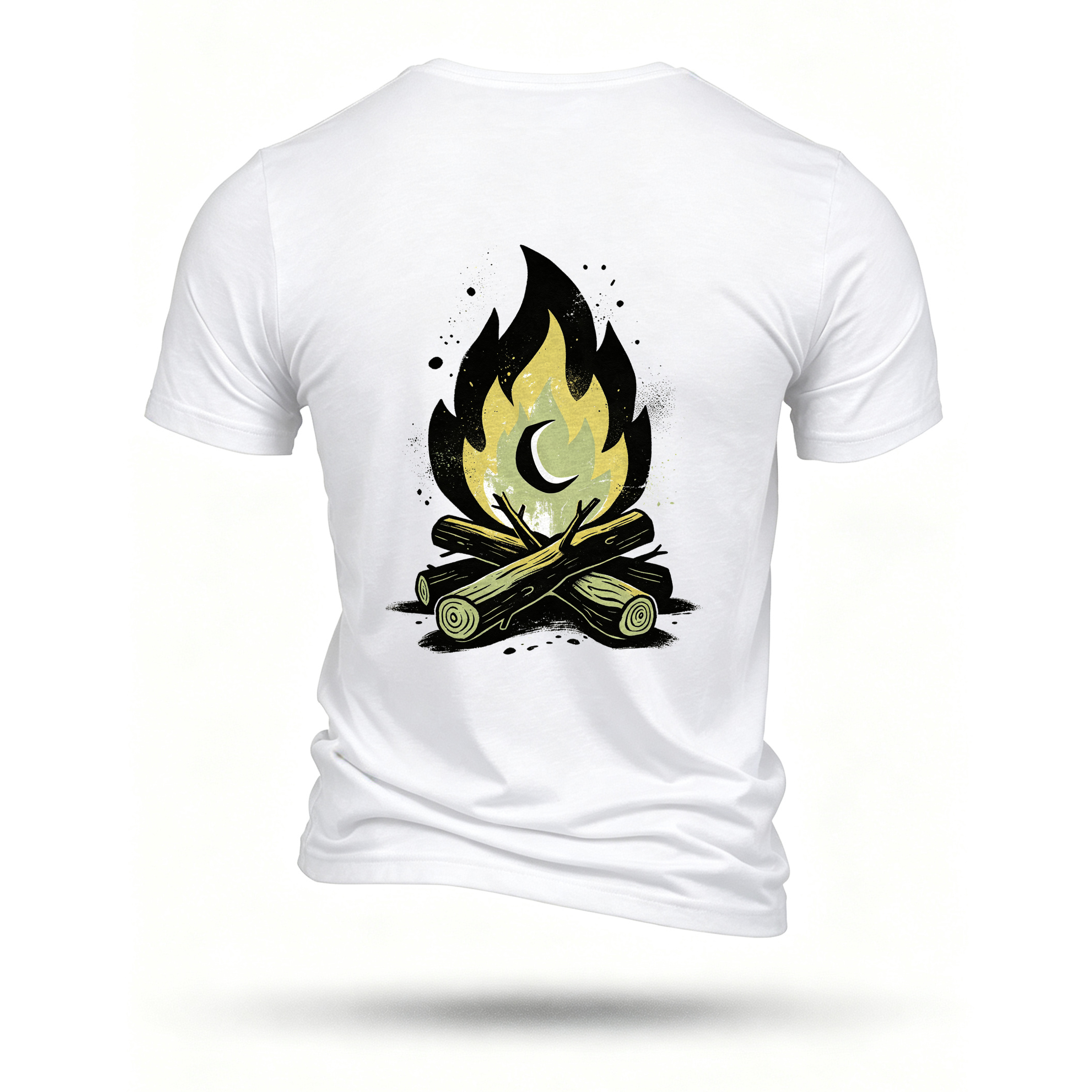White T-shirt, back print