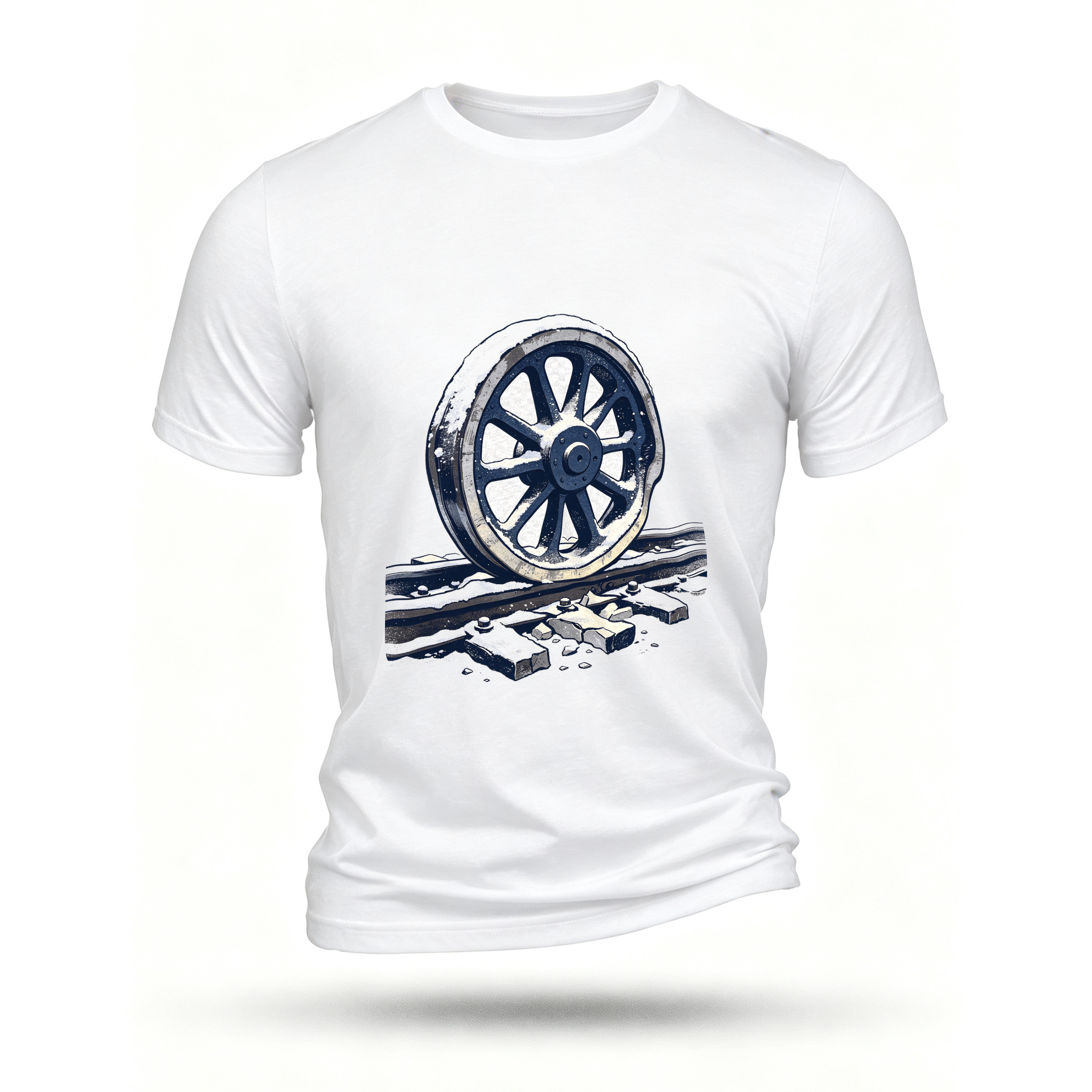 White T-shirt, front print