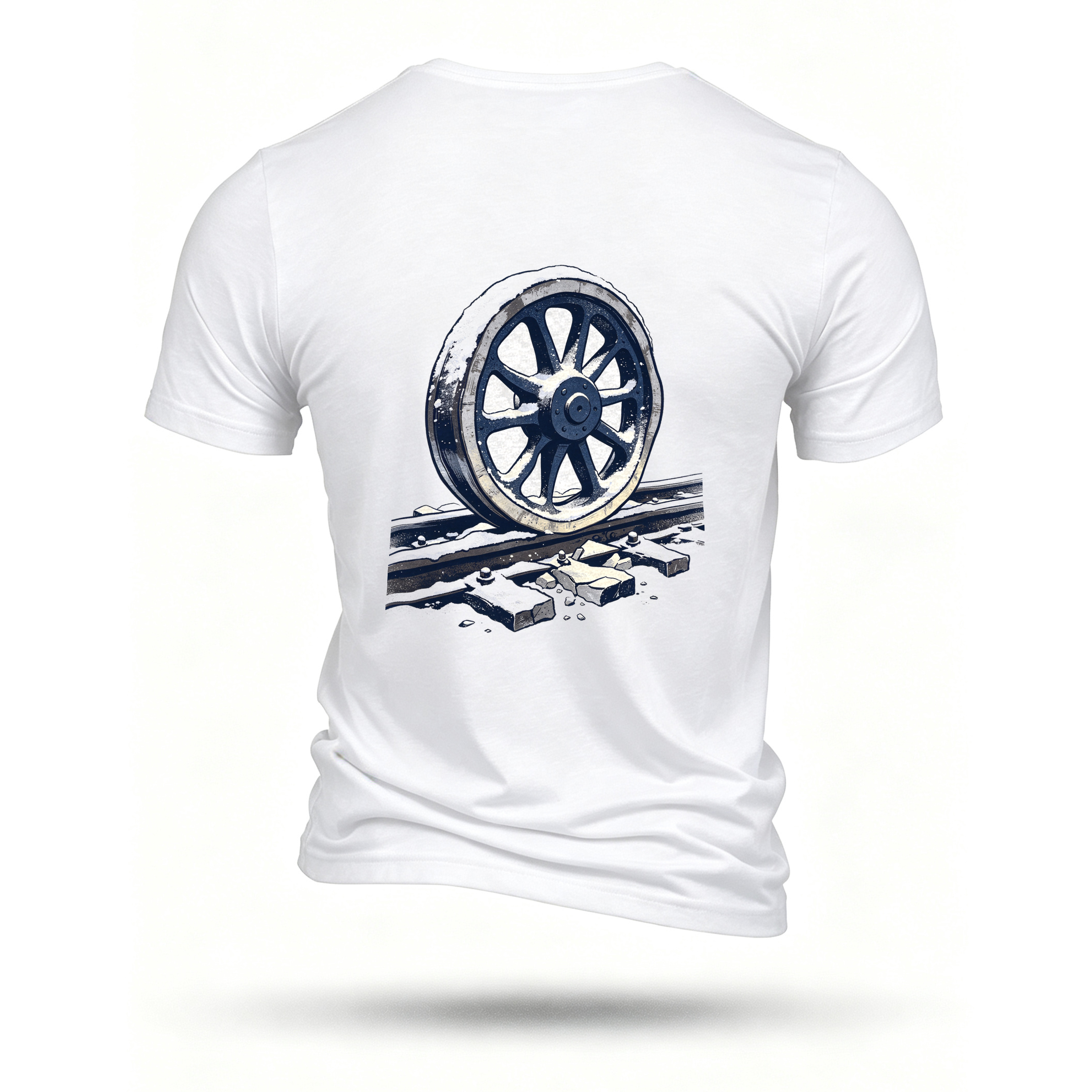 White T-shirt, back print
