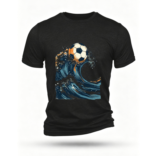 Black T-shirt, front print