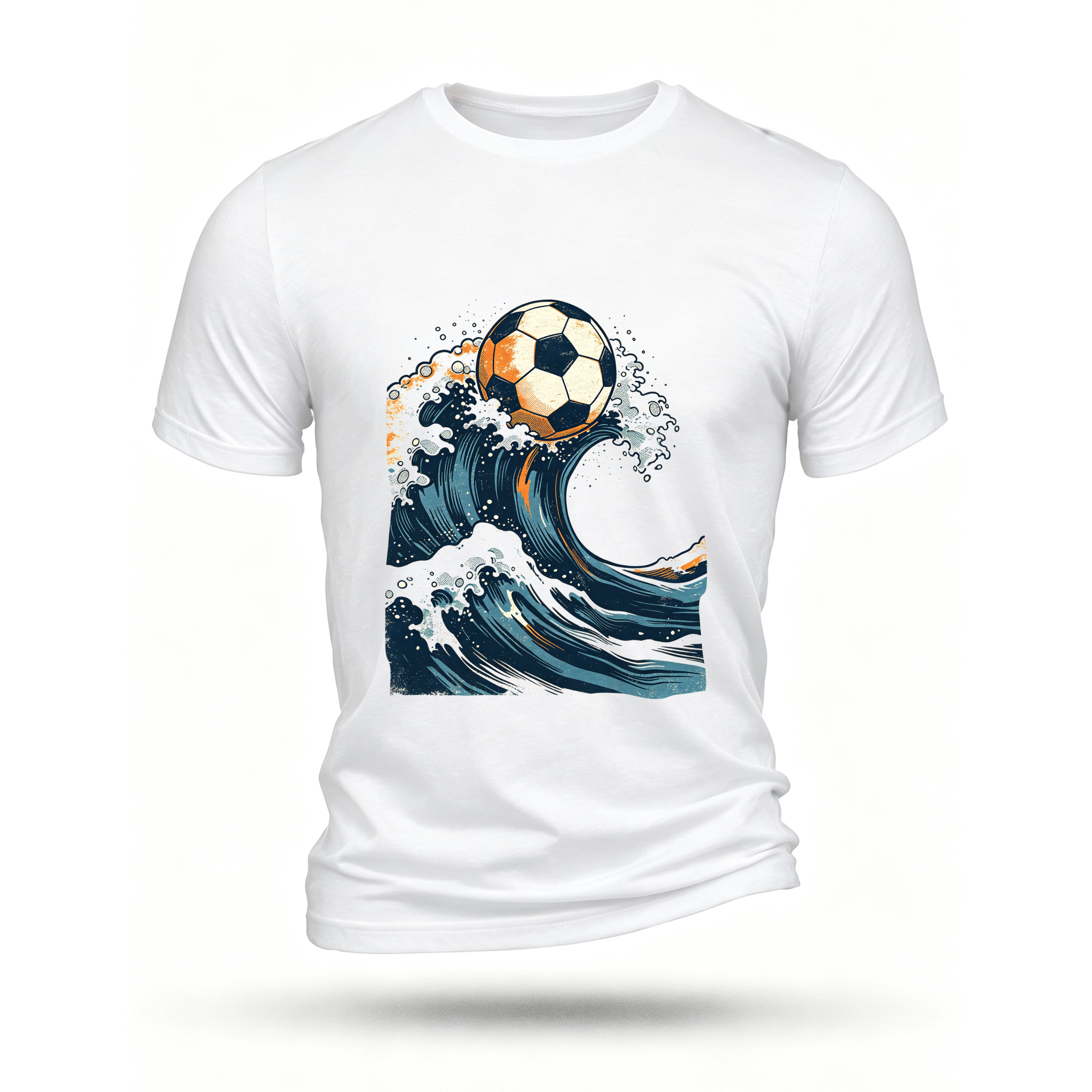 White T-shirt, front print