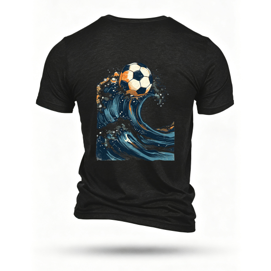Black T-shirt, back print