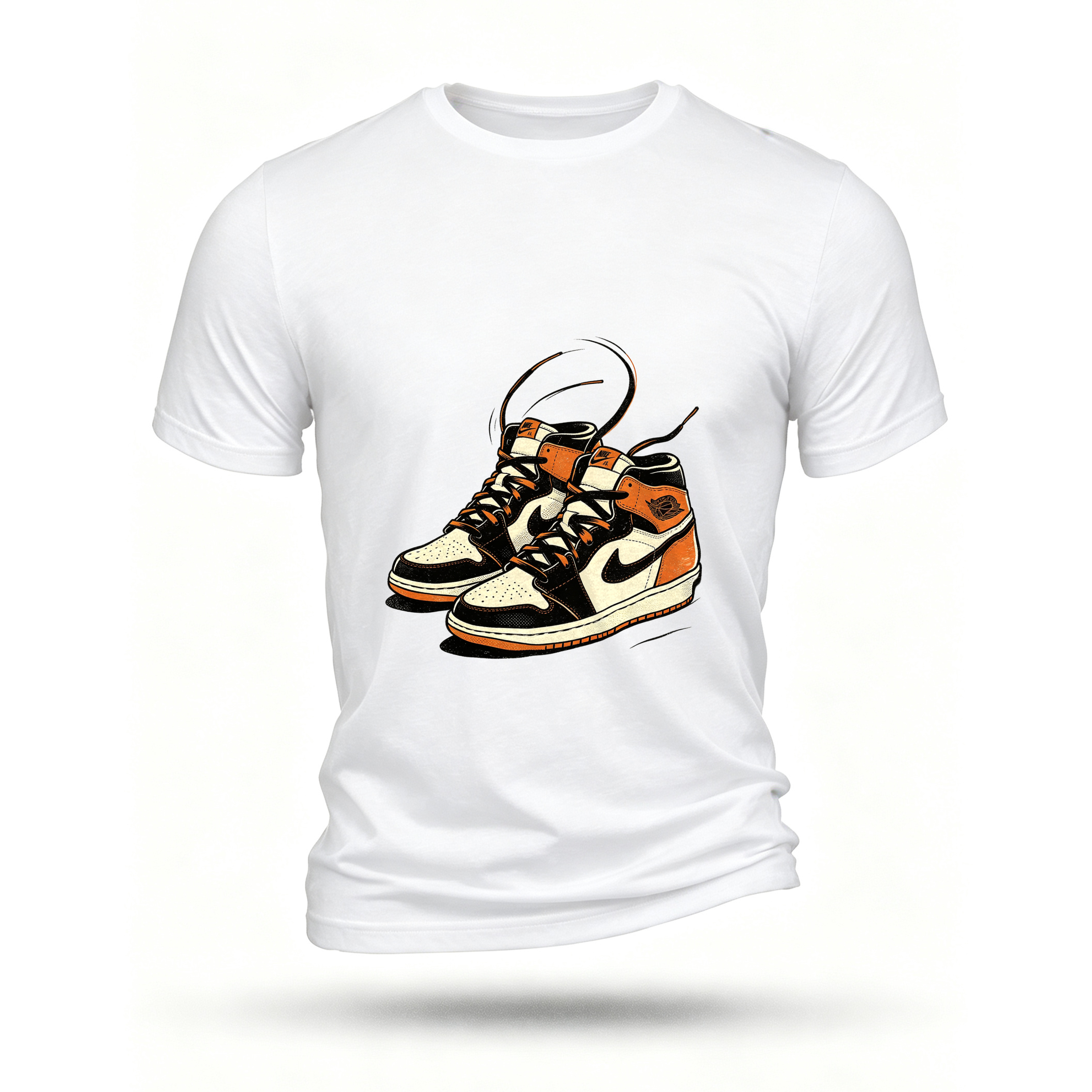 White T-shirt, front print