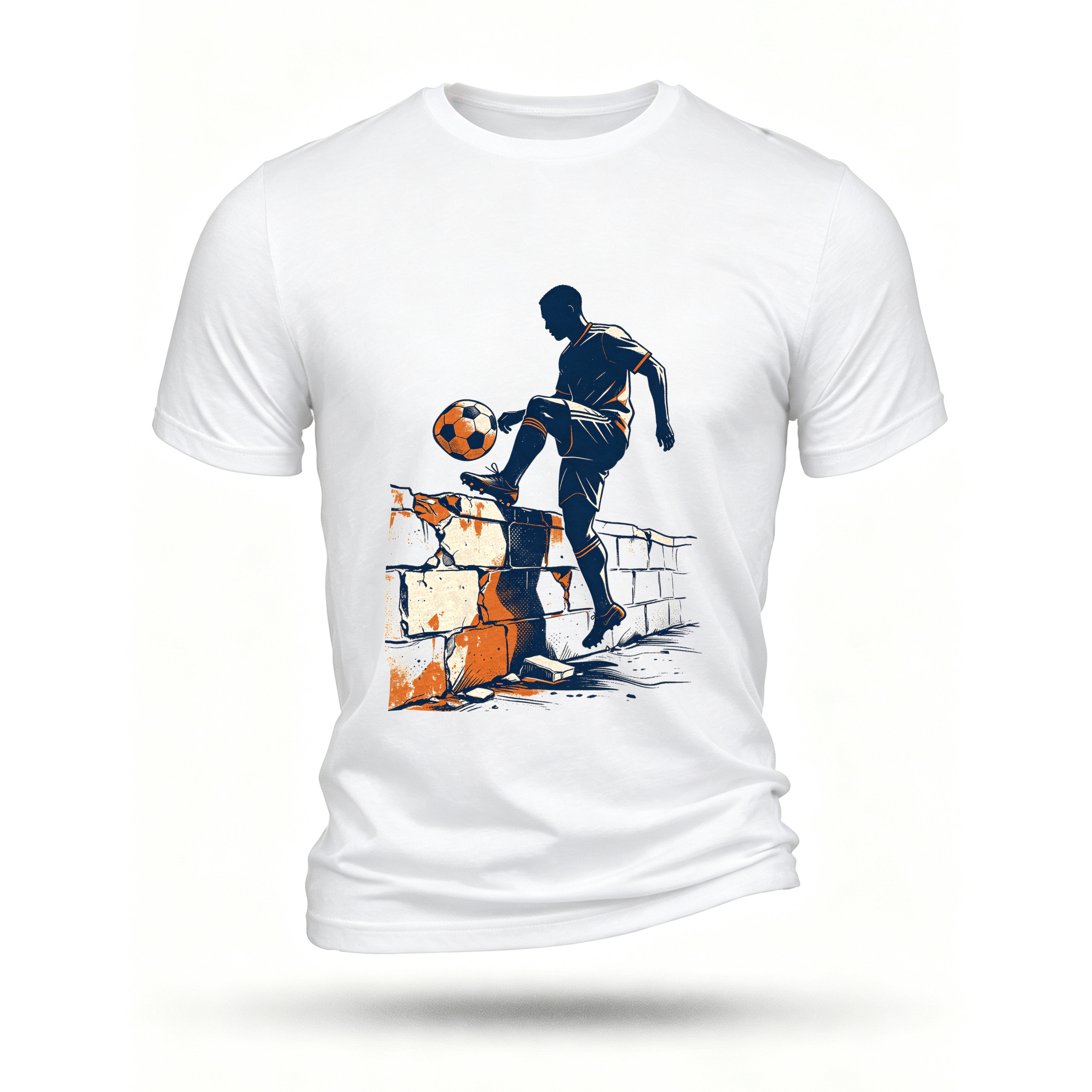 White T-shirt, front print