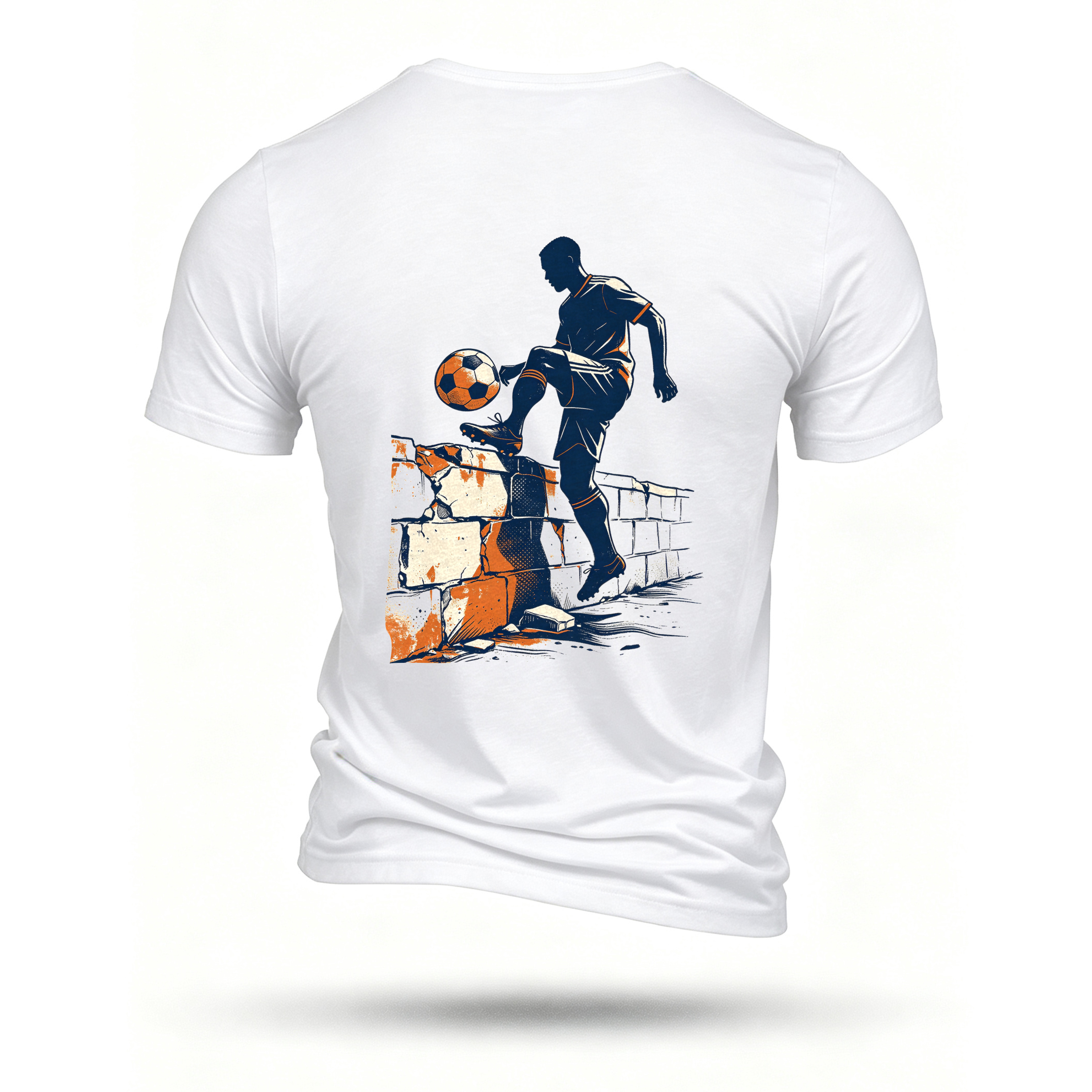 White T-shirt, back print