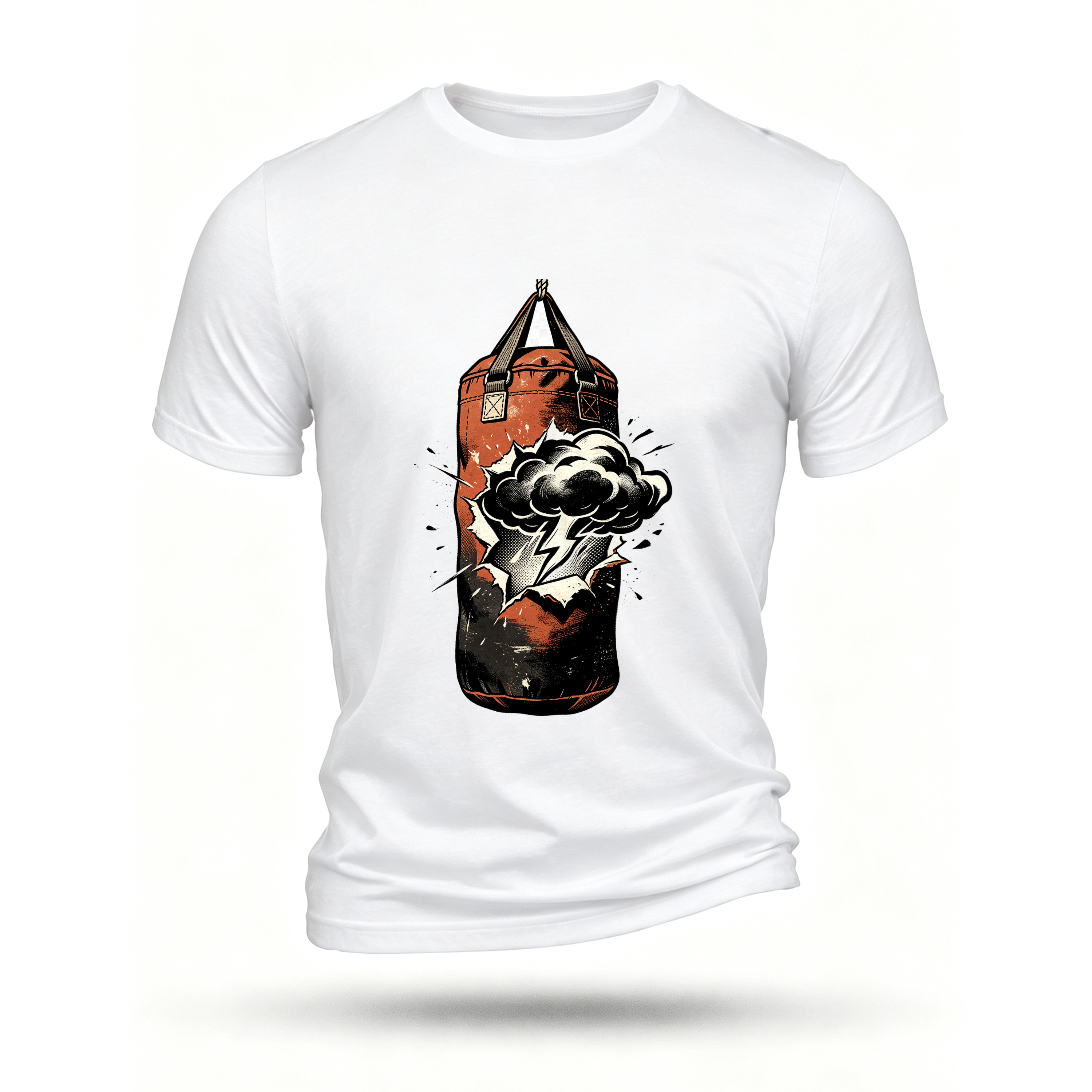 White T-shirt, front print
