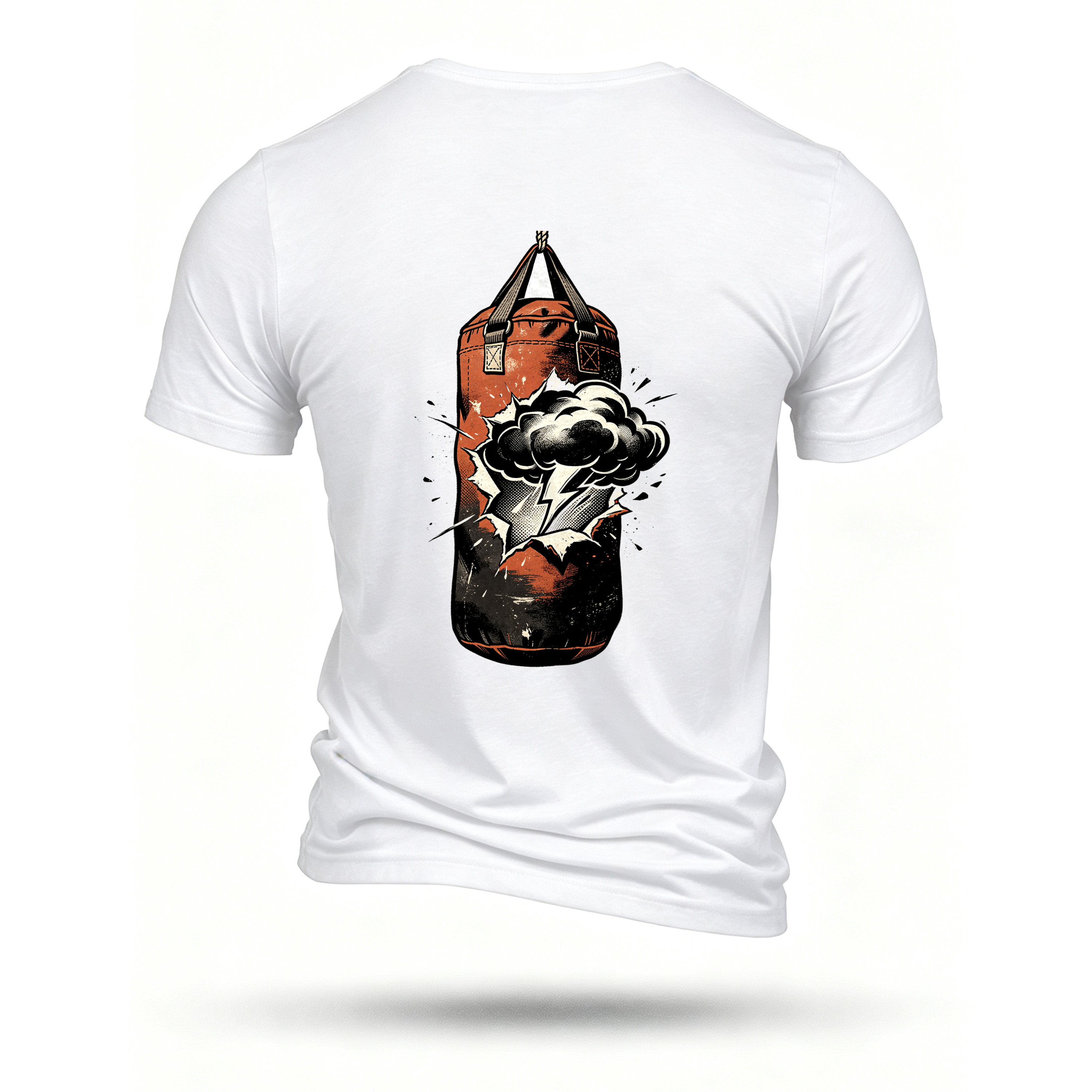 White T-shirt, back print