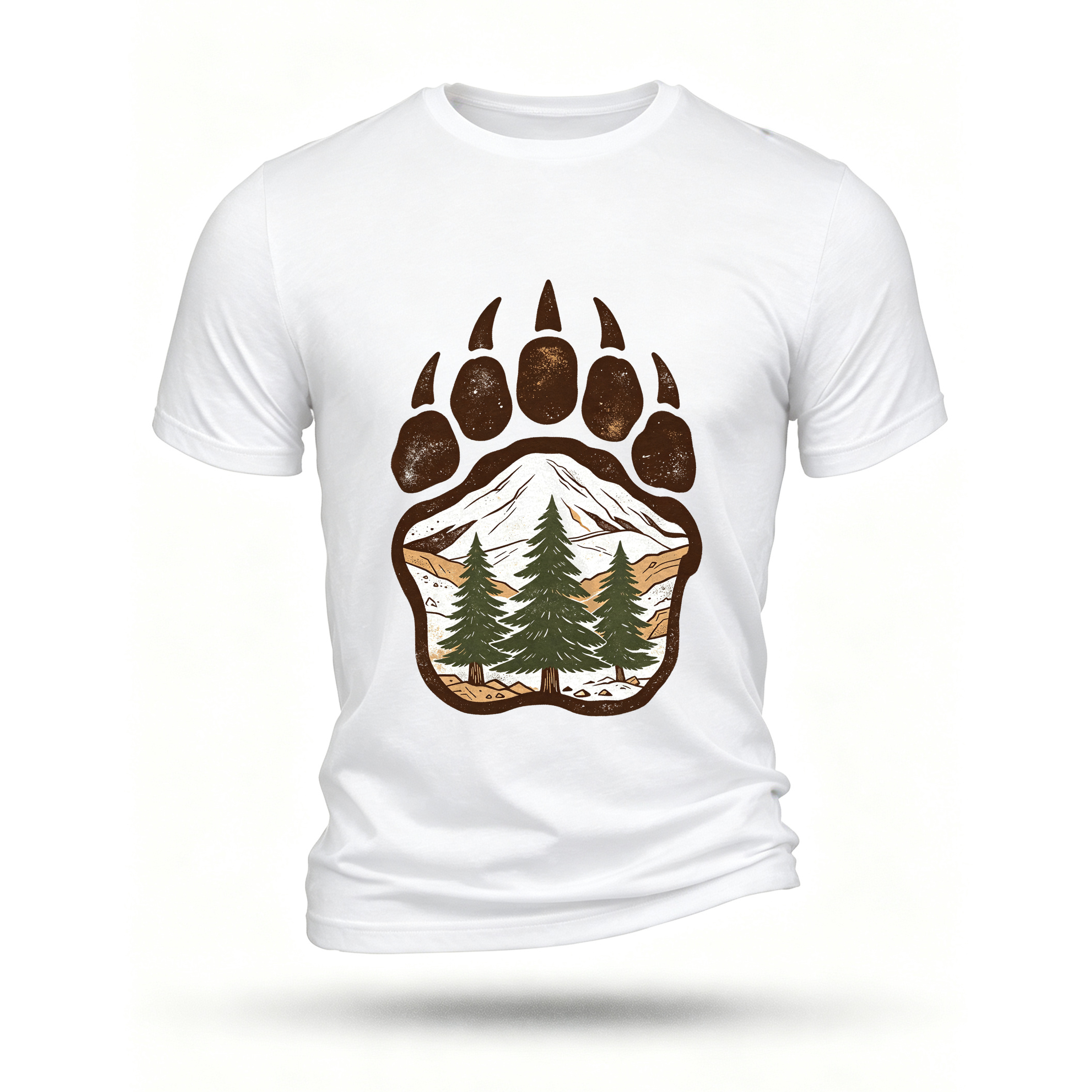White T-shirt, front print