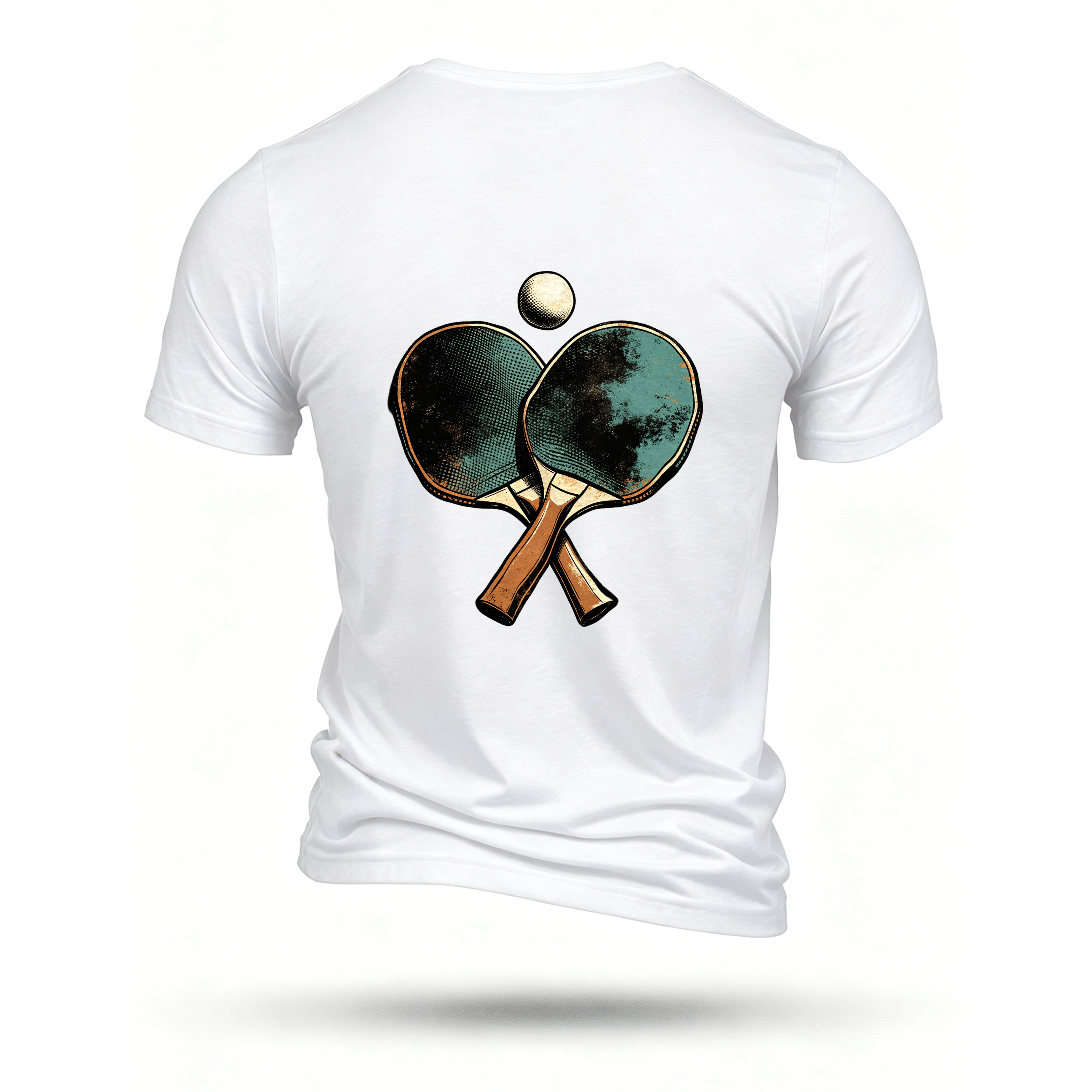 White T-shirt, back print