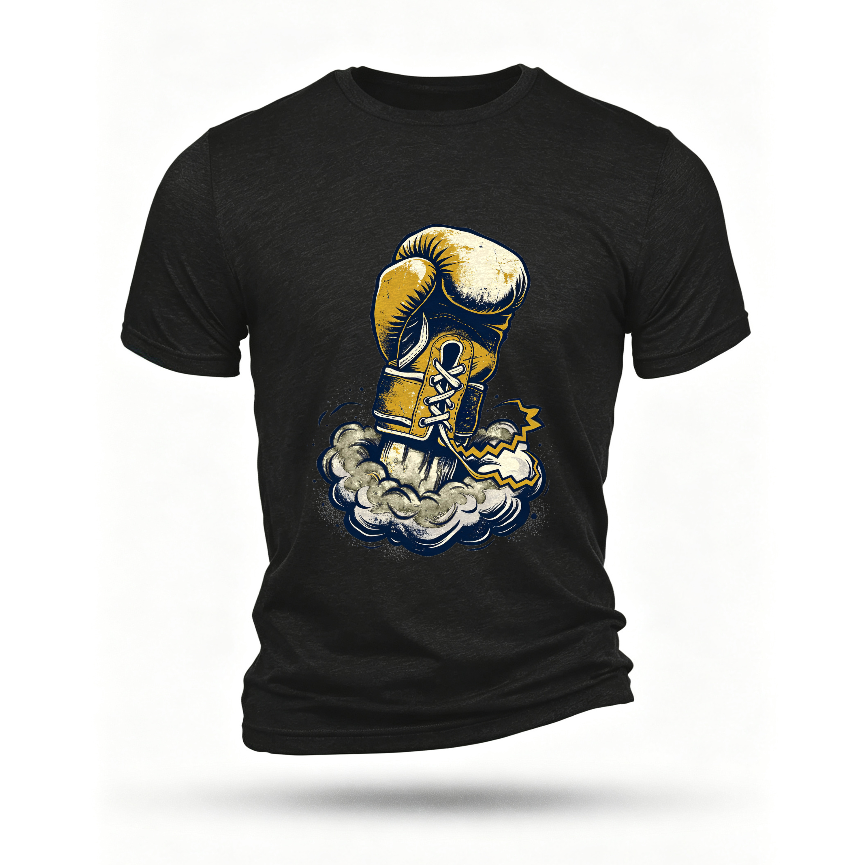 Black T-shirt, front print