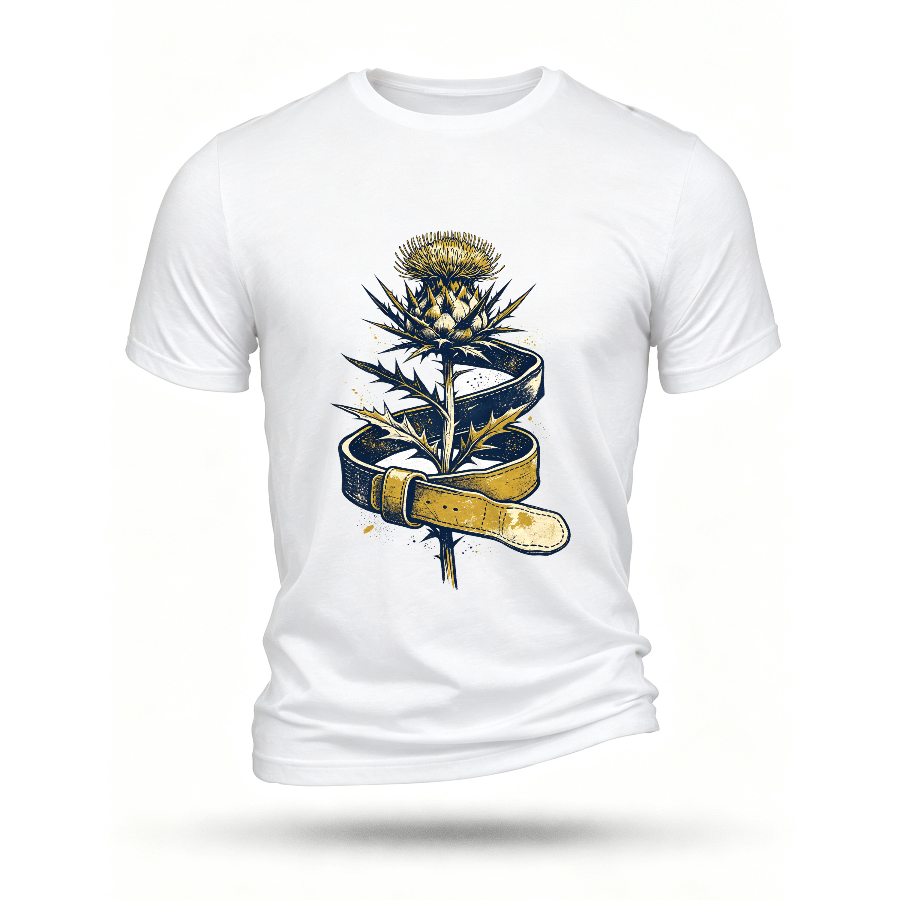White T-shirt, front print