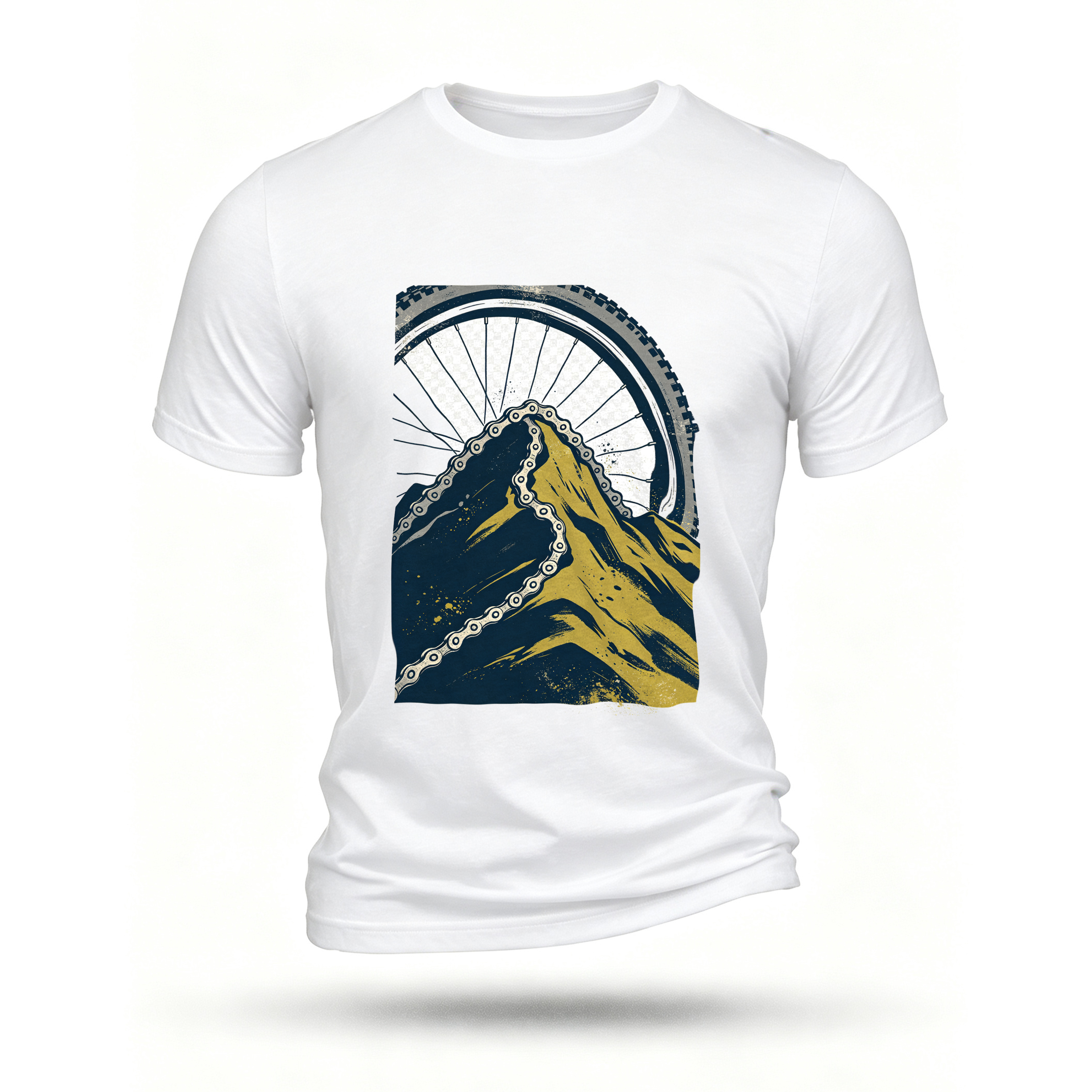 White T-shirt, front print