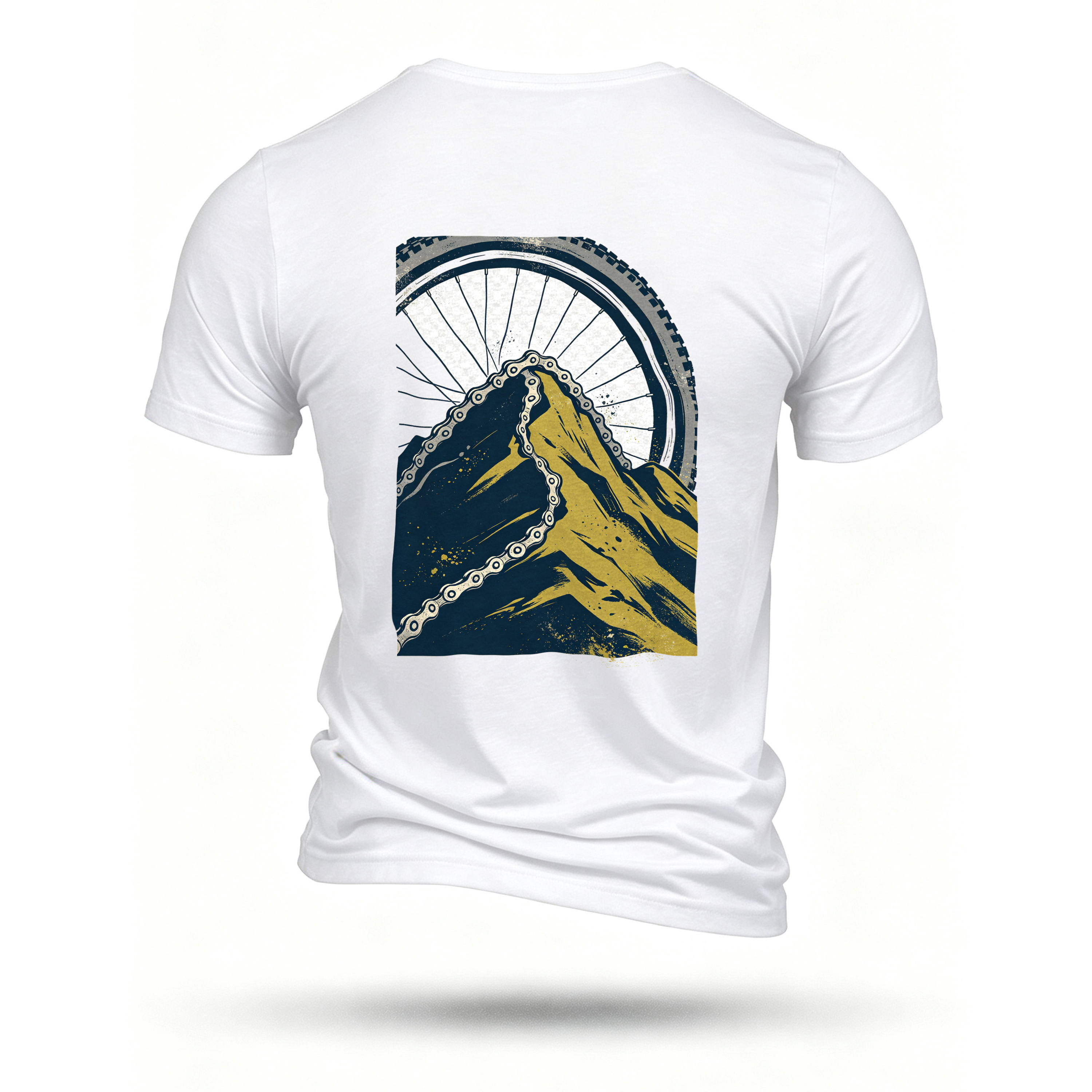 White T-shirt, back print