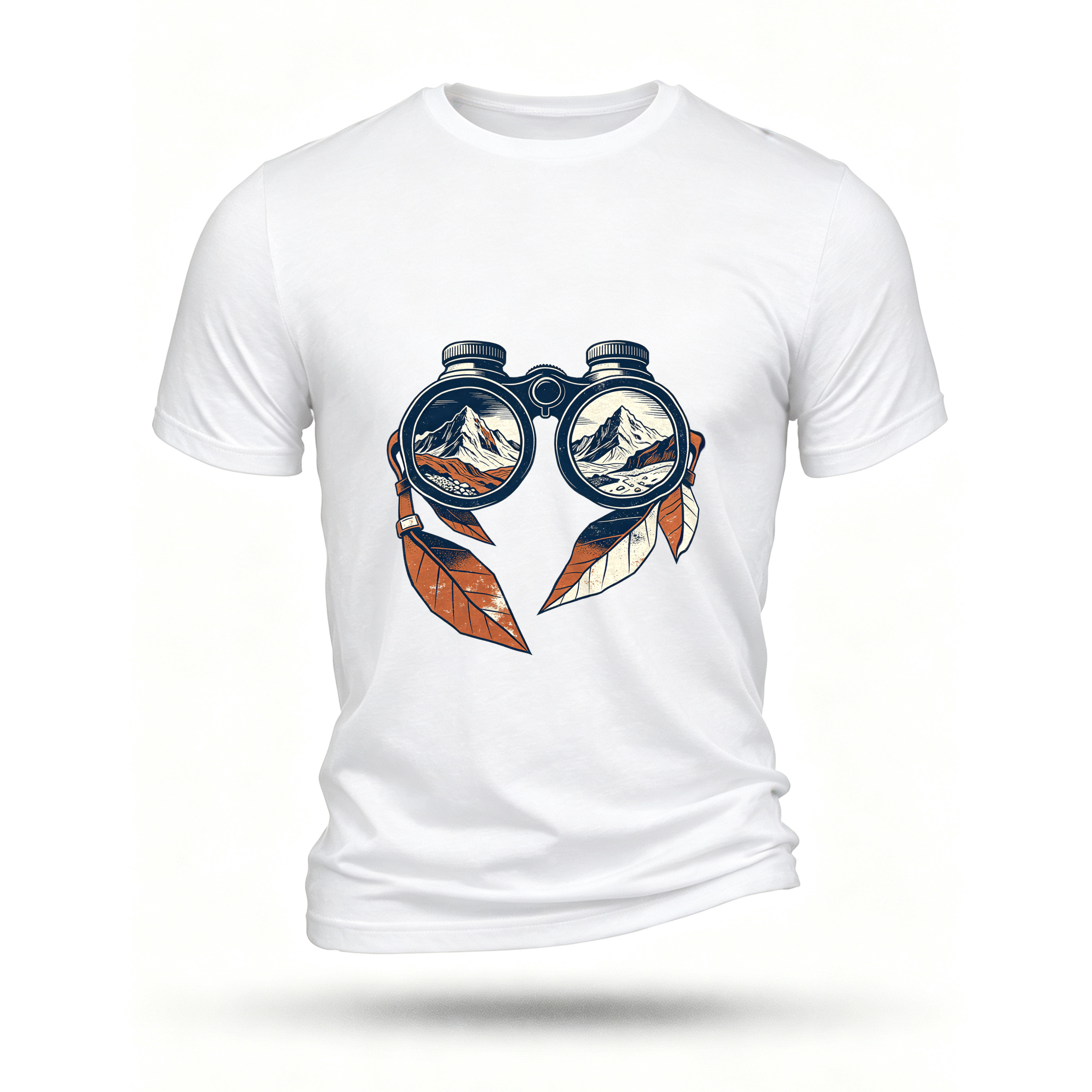 White T-shirt, front print