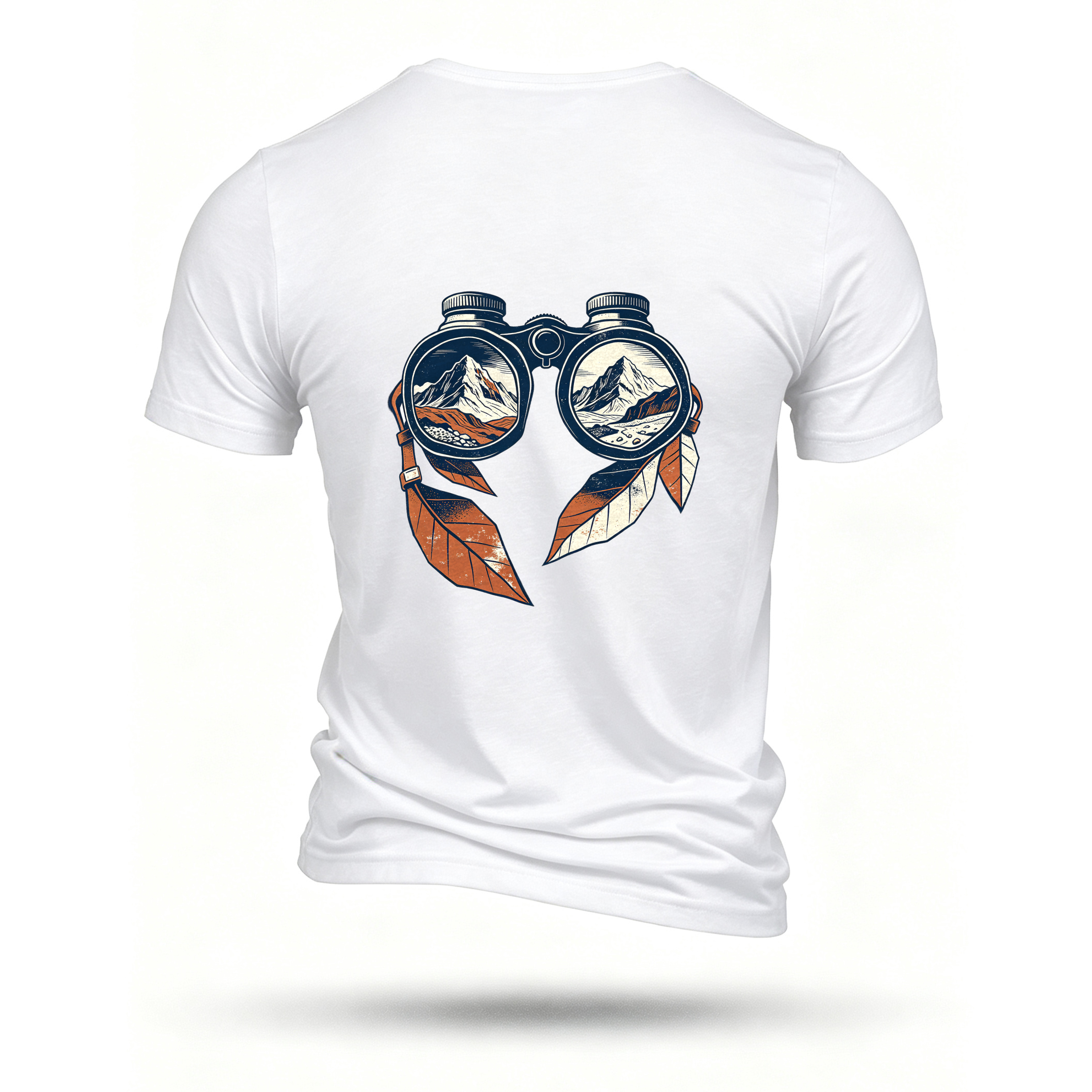 White T-shirt, back print