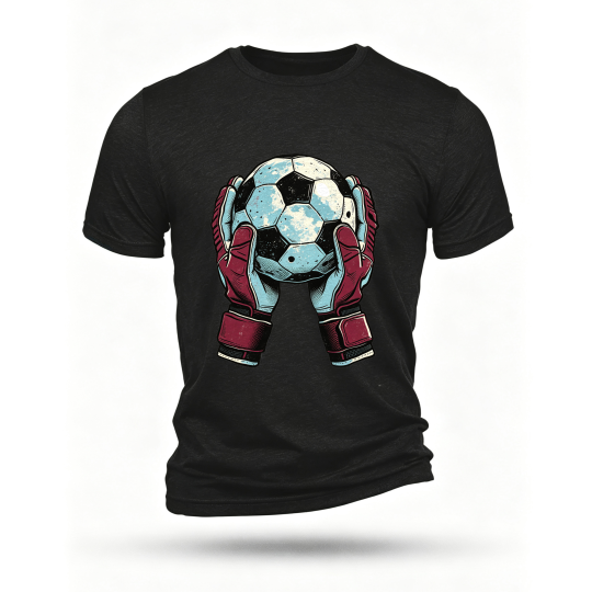 Black T-shirt, front print