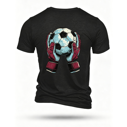 Black T-shirt, back print