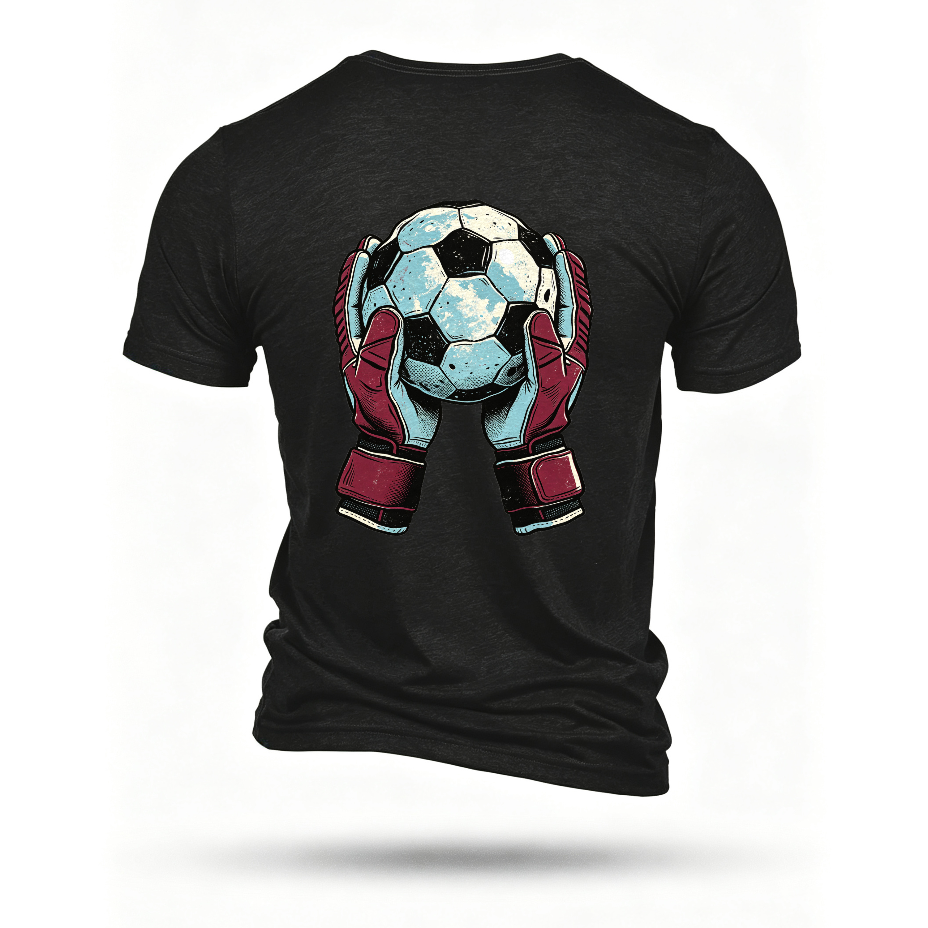Black T-shirt, back print