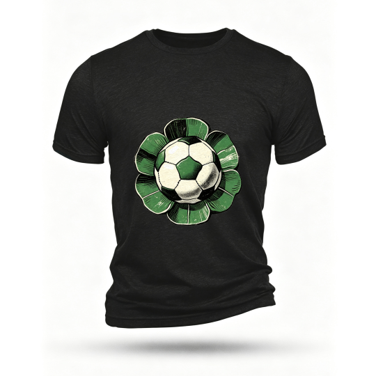 Black T-shirt, front print