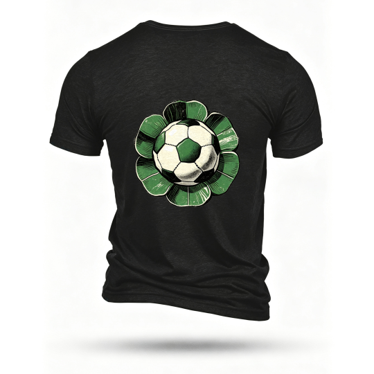 Black T-shirt, back print