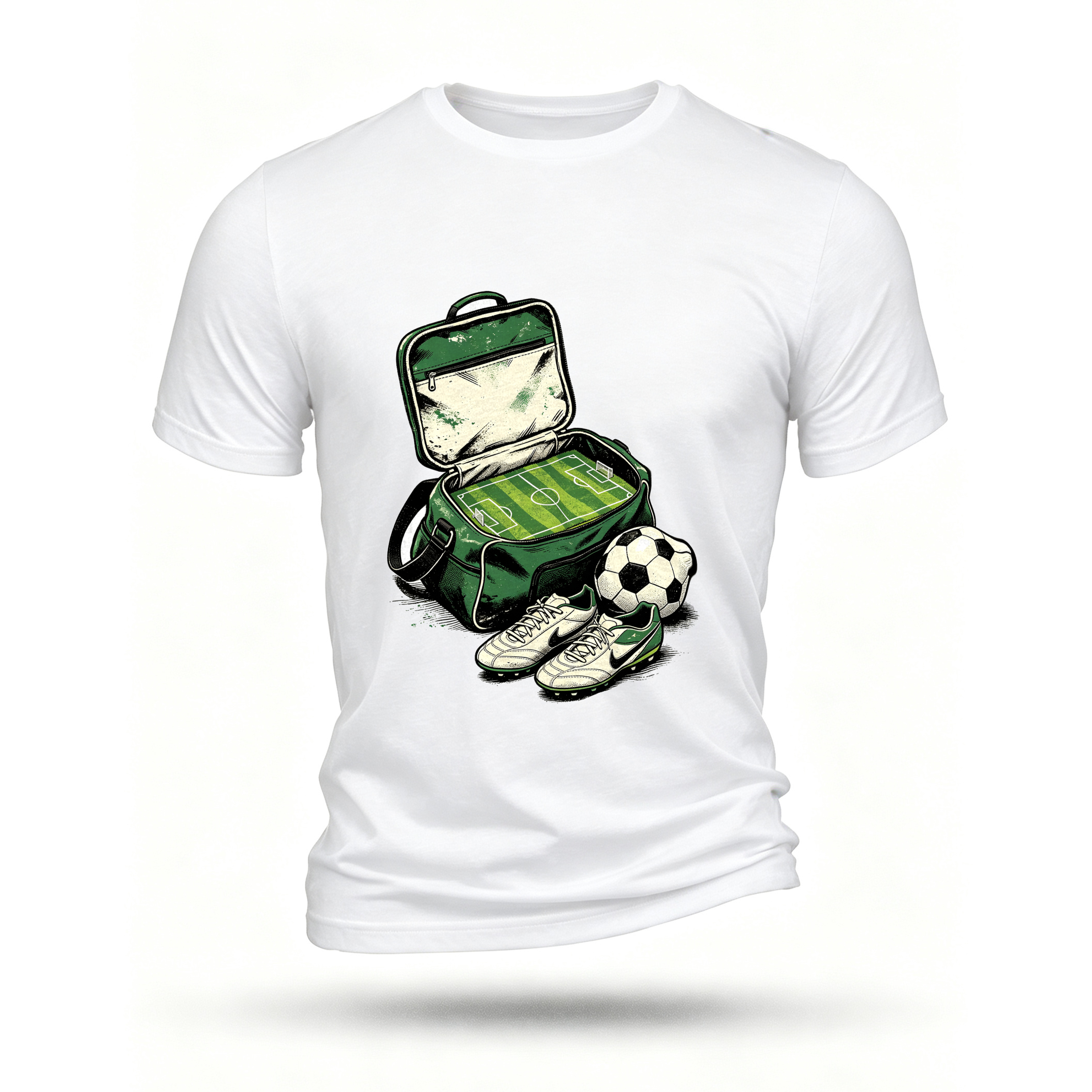 White T-shirt, front print