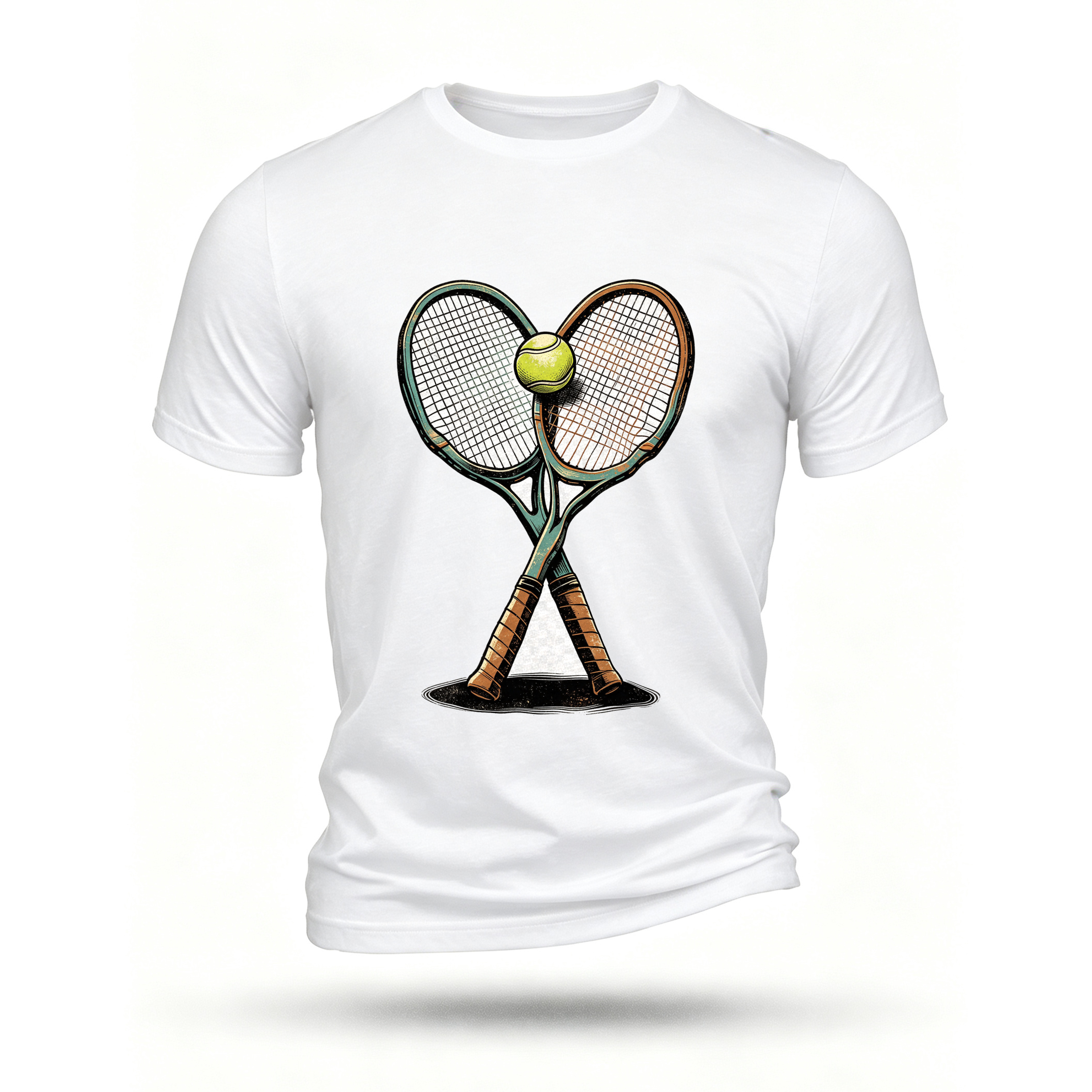 White T-shirt, front print