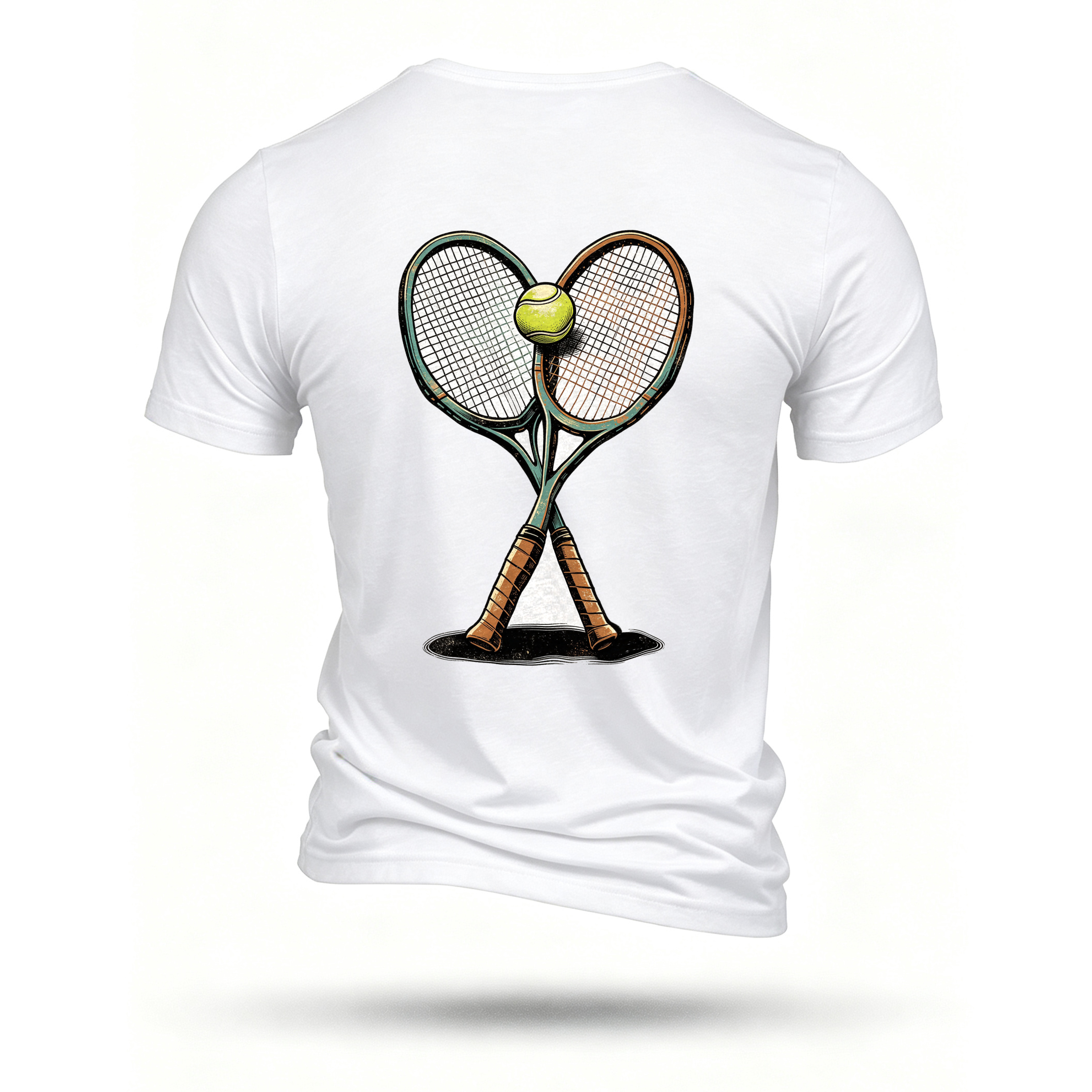 White T-shirt, back print