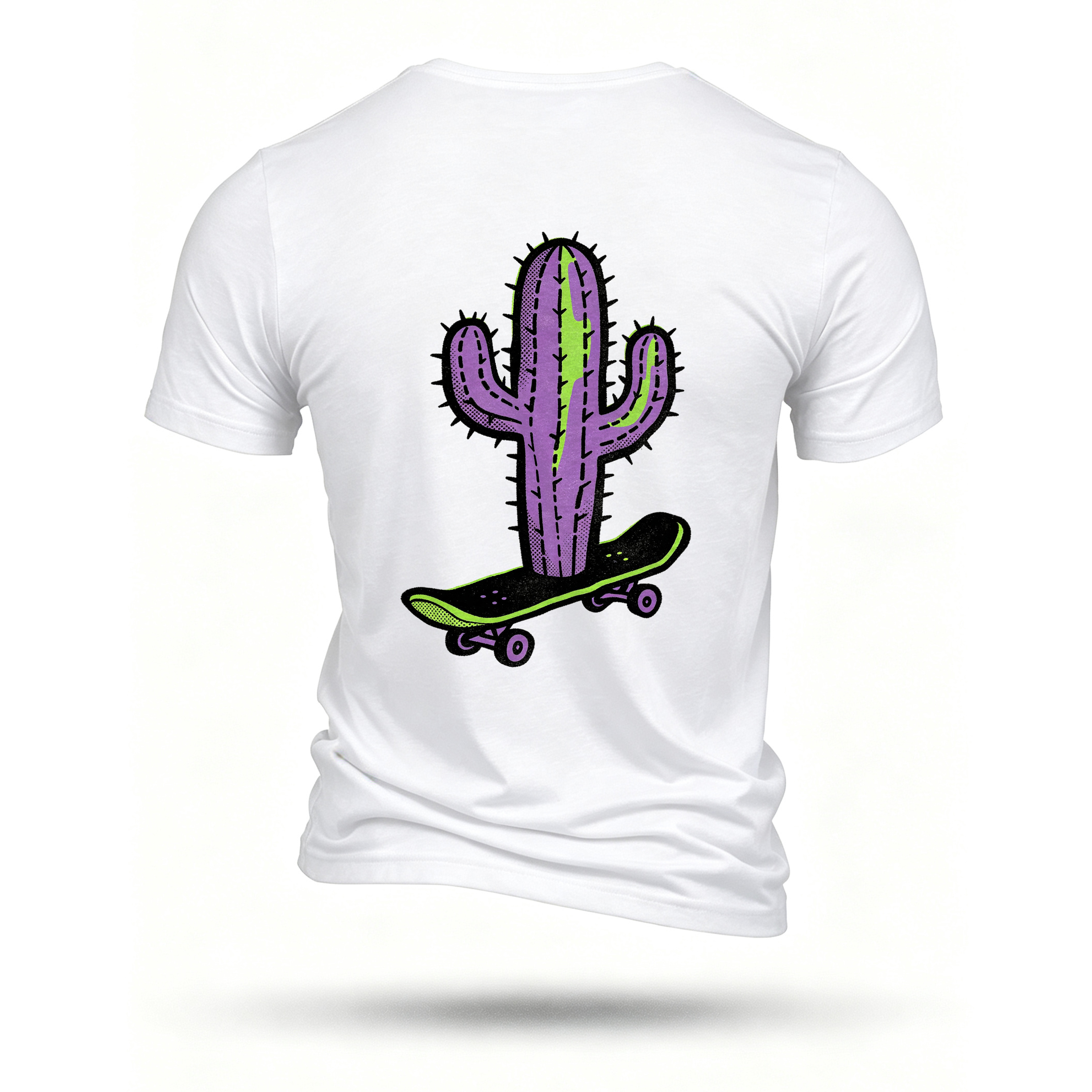 White T-shirt, back print