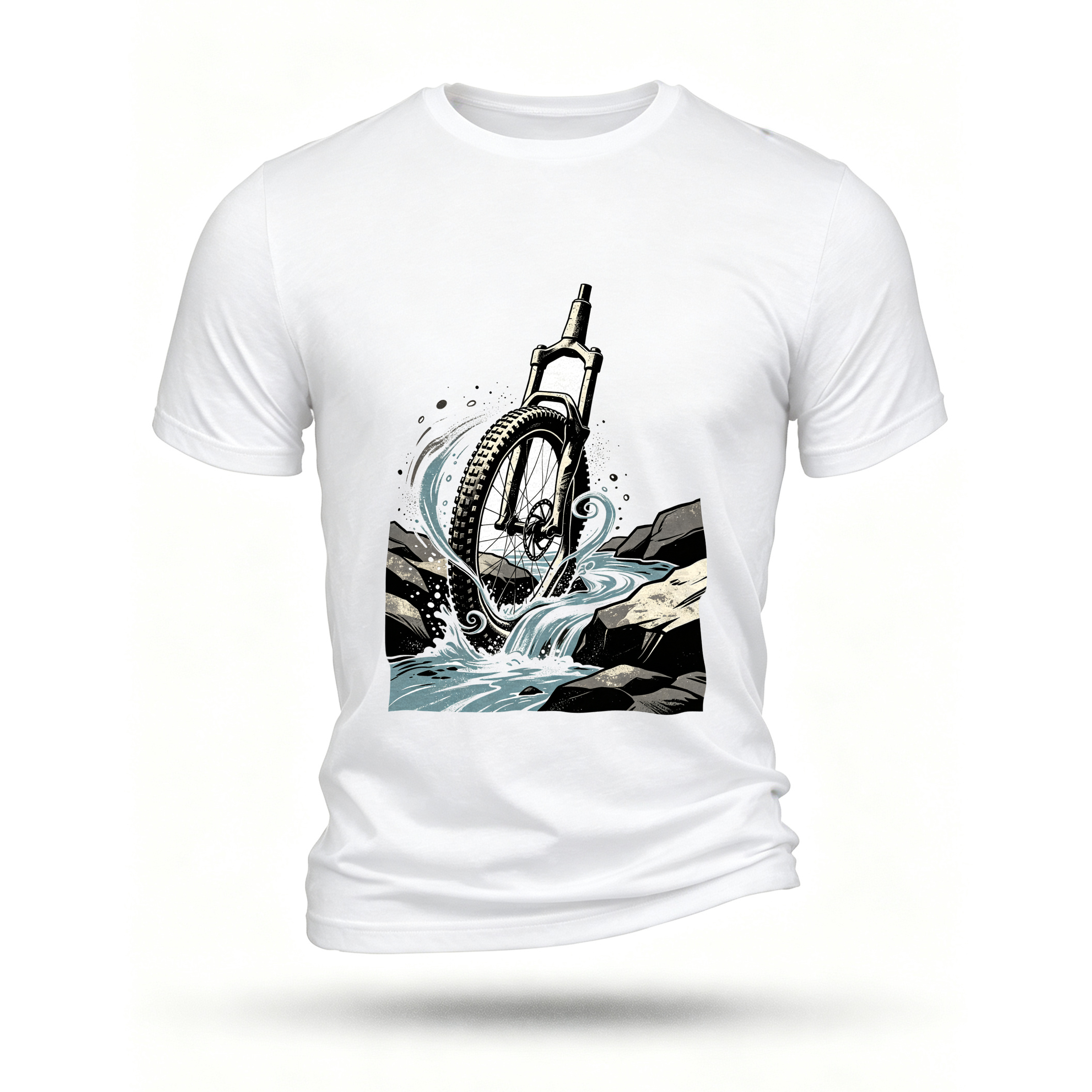 White T-shirt, front print