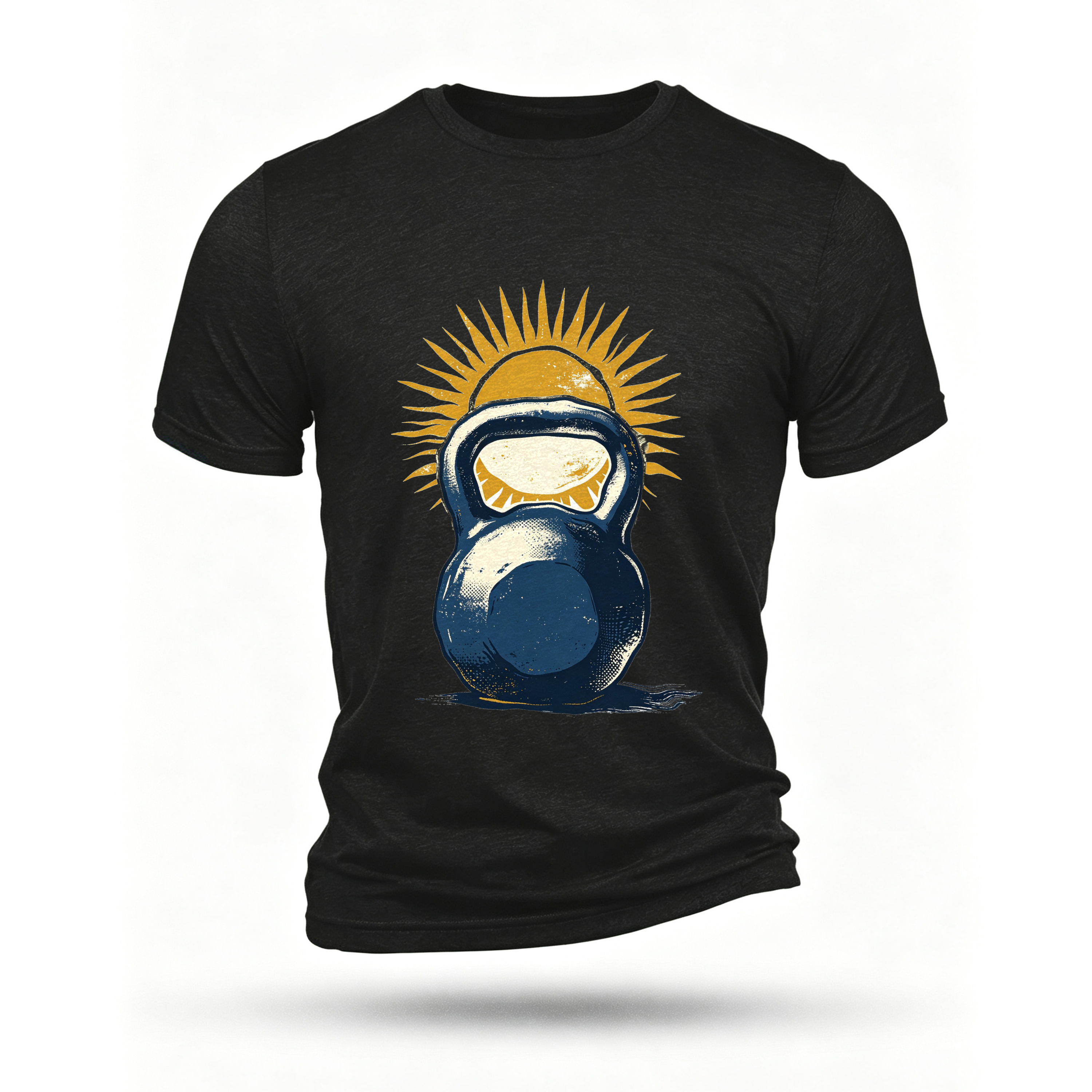 Black T-shirt, front print