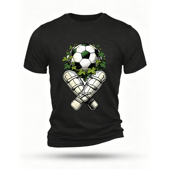 Black T-shirt, front print