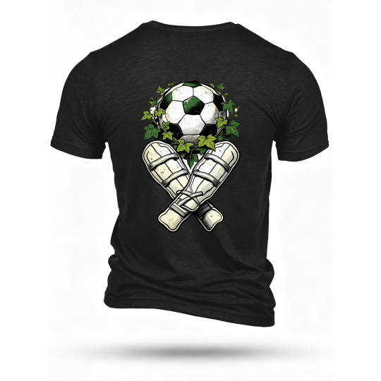 Black T-shirt, back print