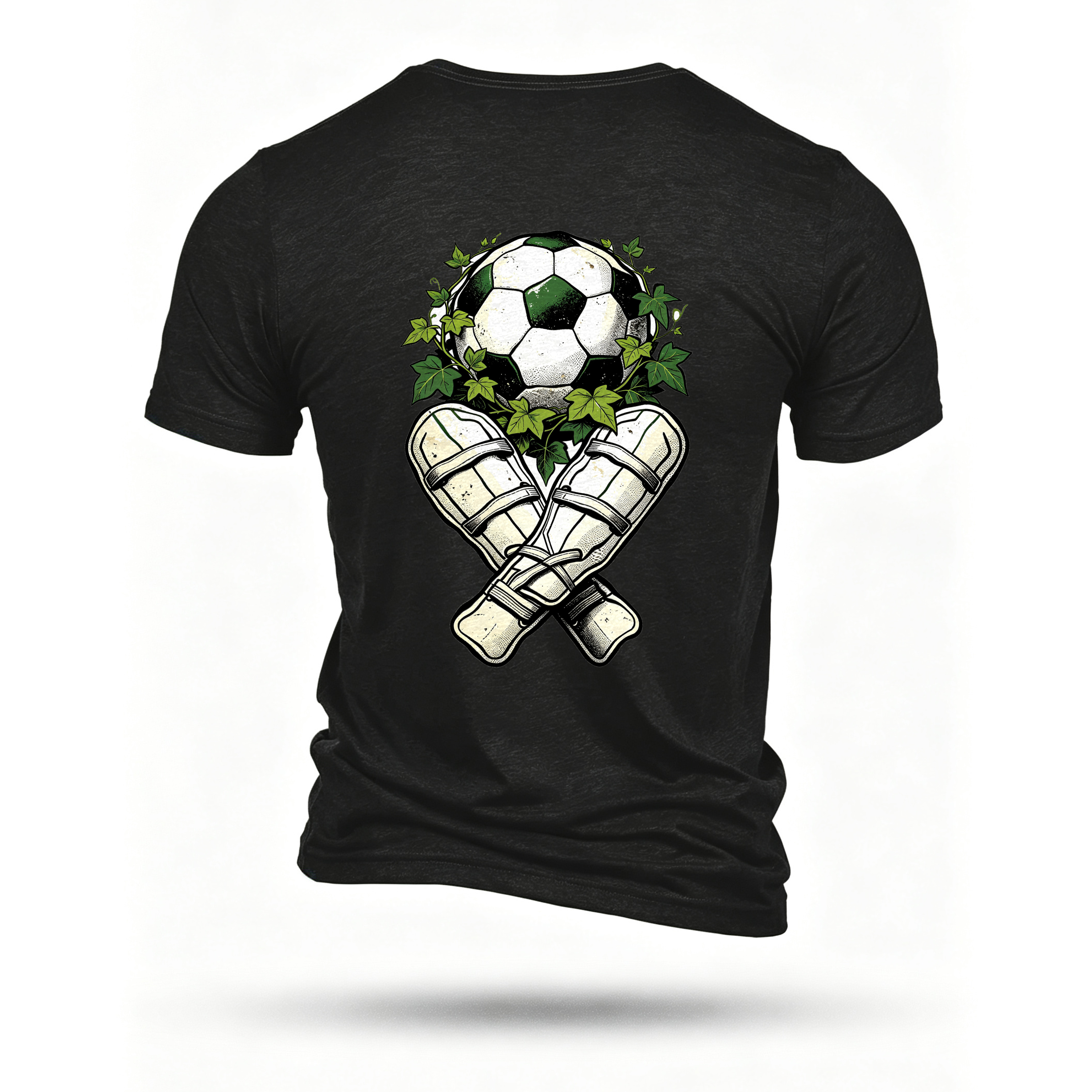 Black T-shirt, back print