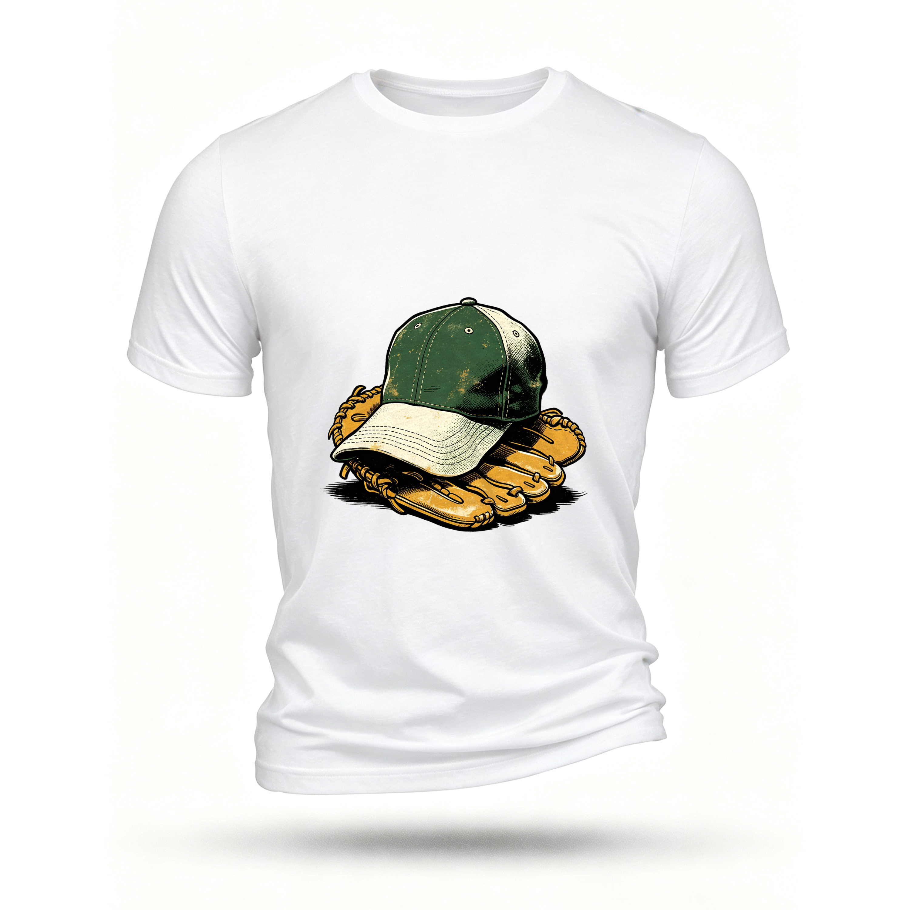 White T-shirt, front print