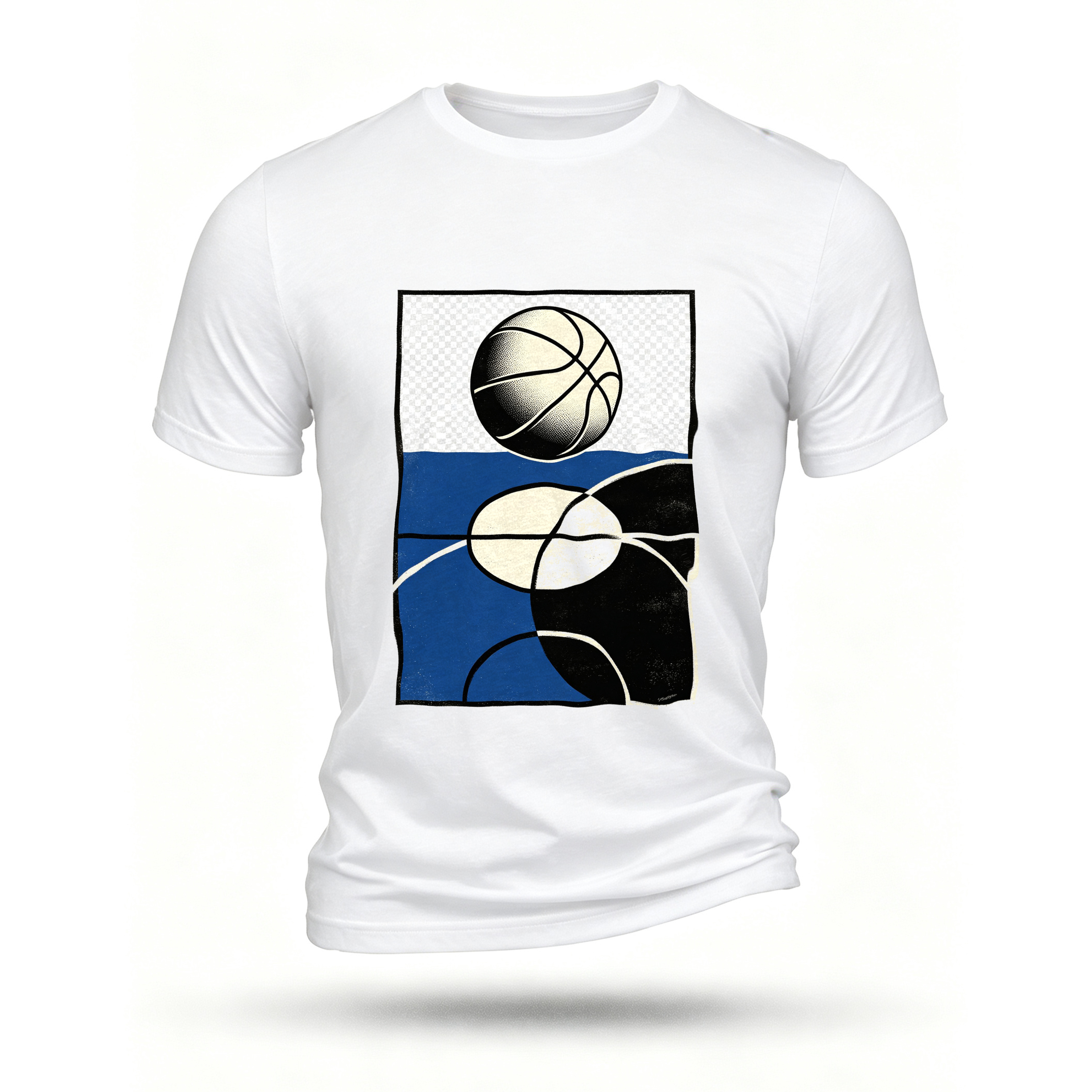 White T-shirt, front print