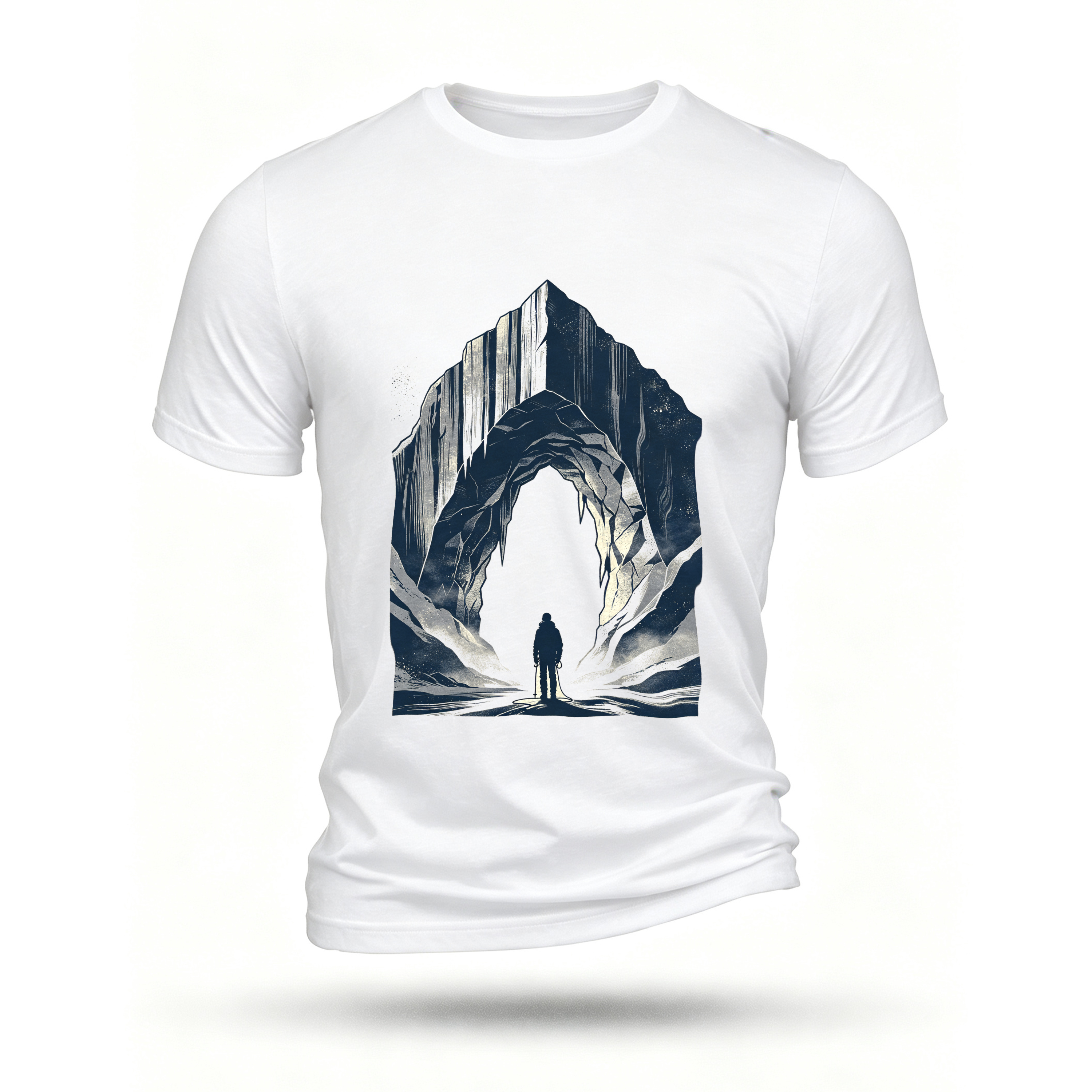 White T-shirt, front print