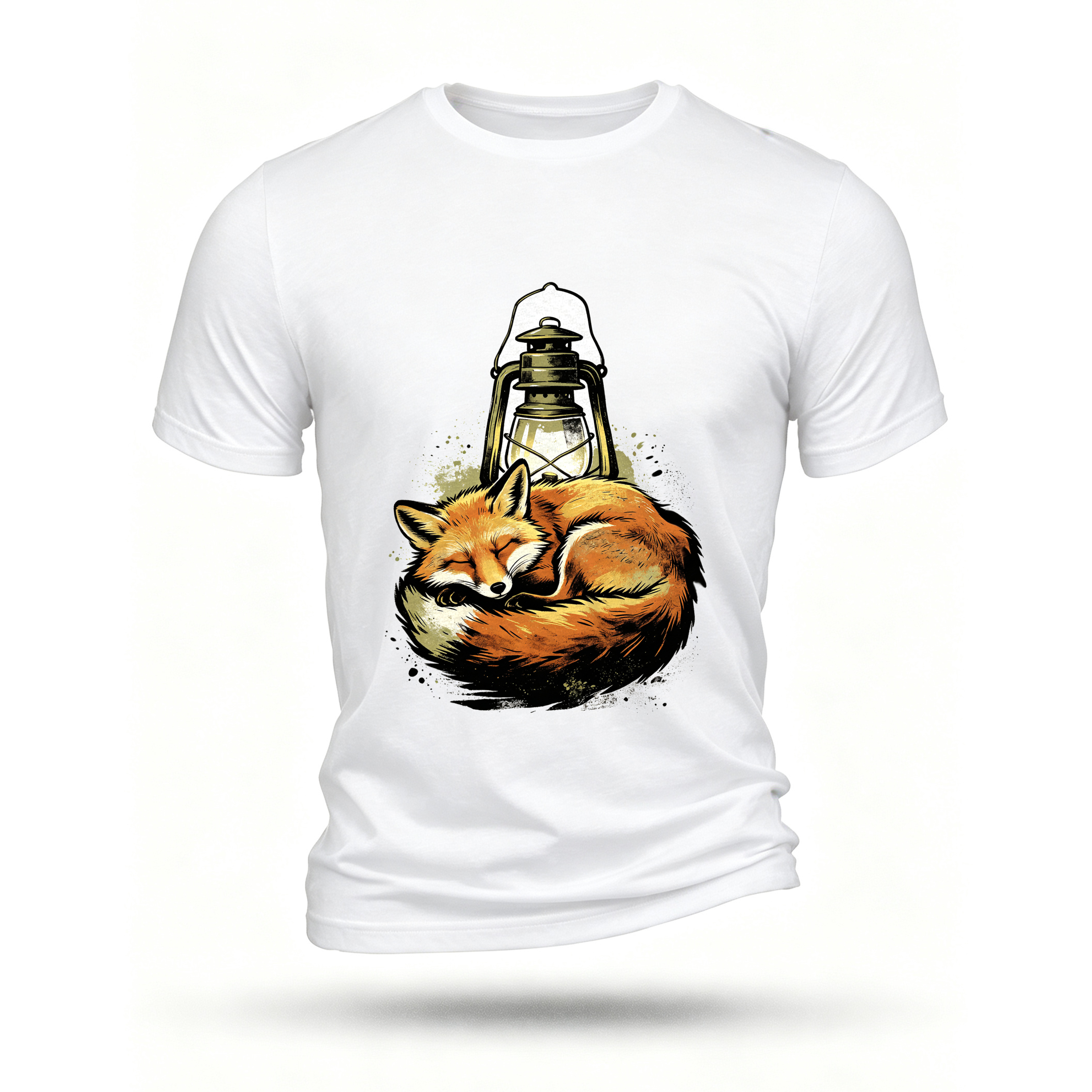 White T-shirt, front print