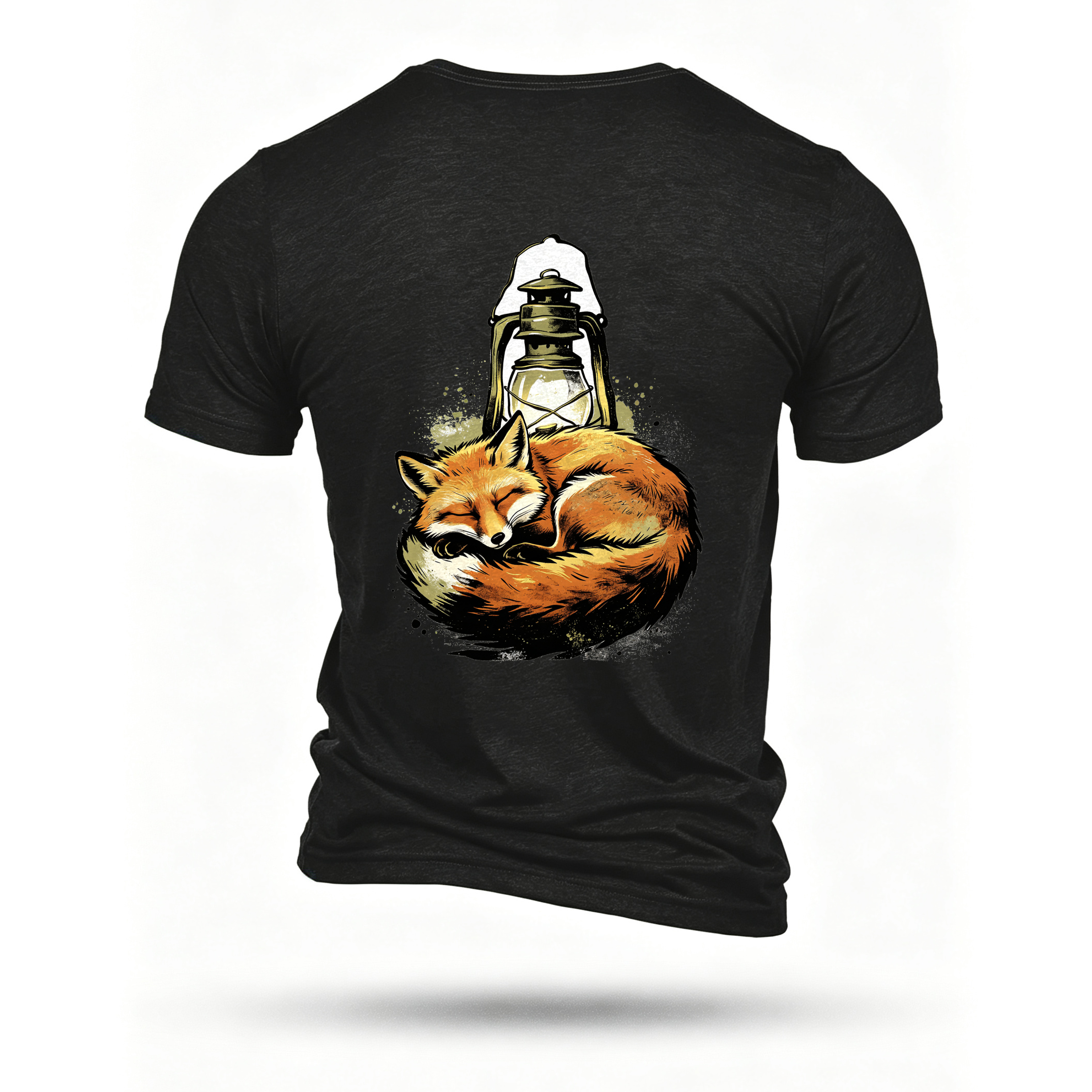 Black T-shirt, back print