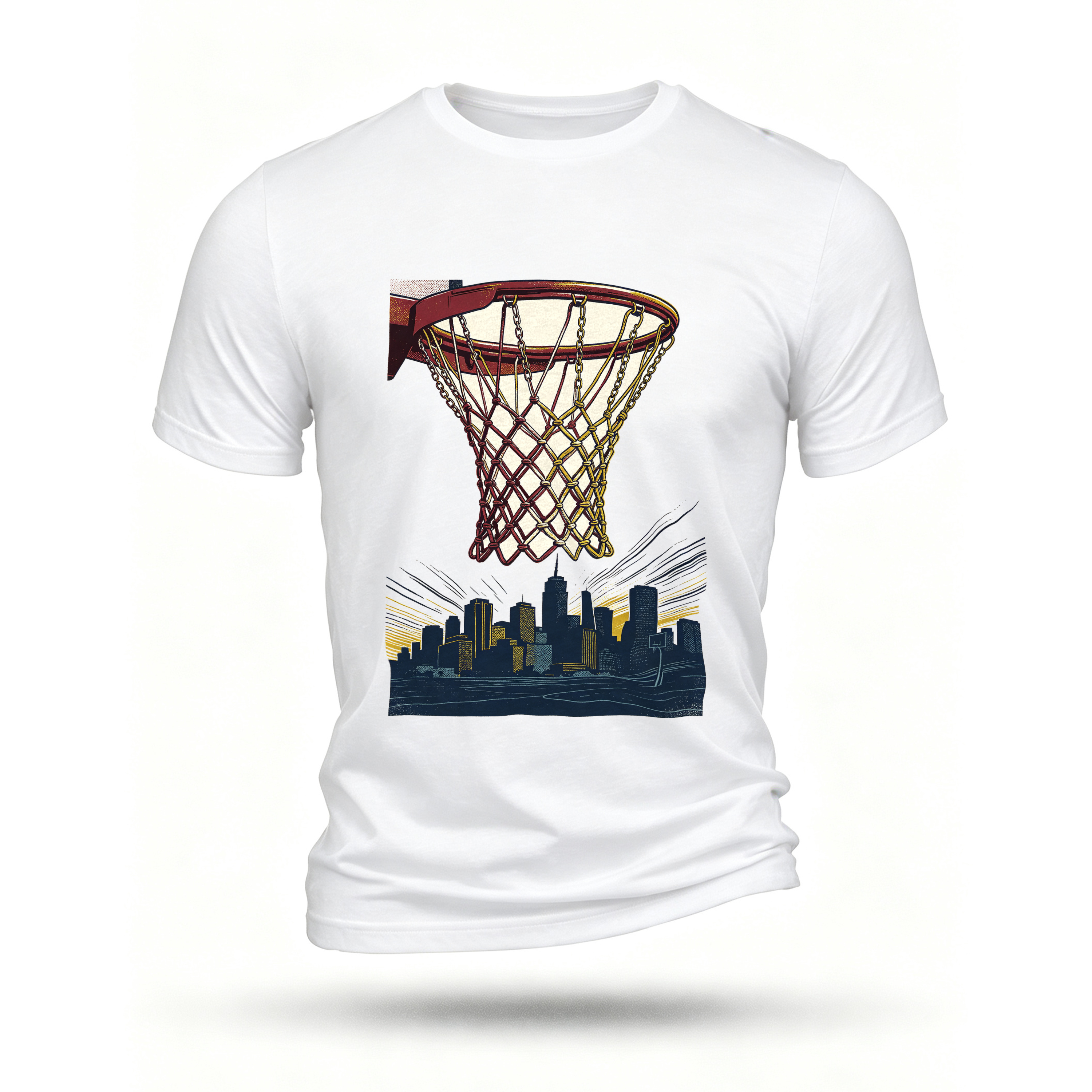 White T-shirt, front print
