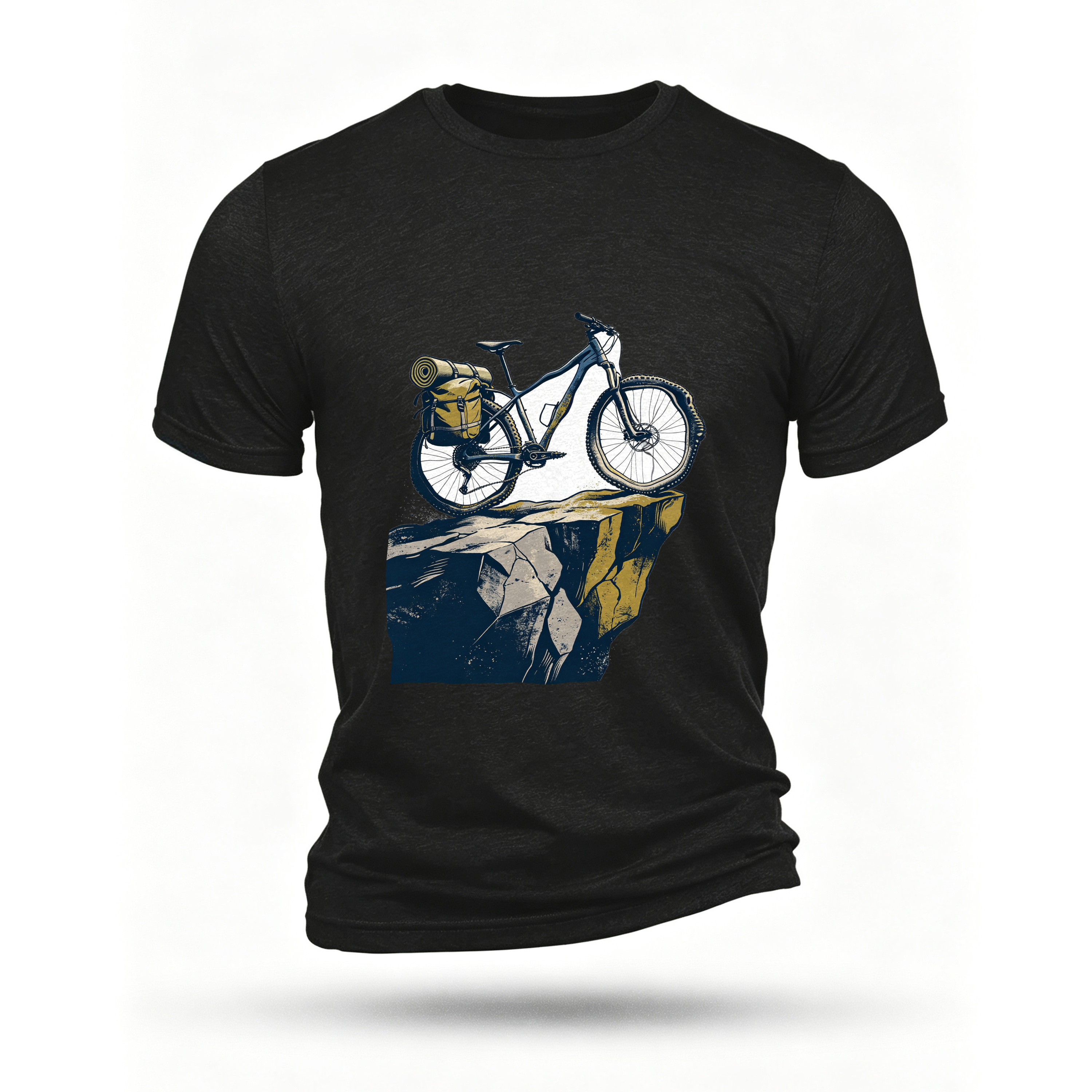 Black T-shirt, front print