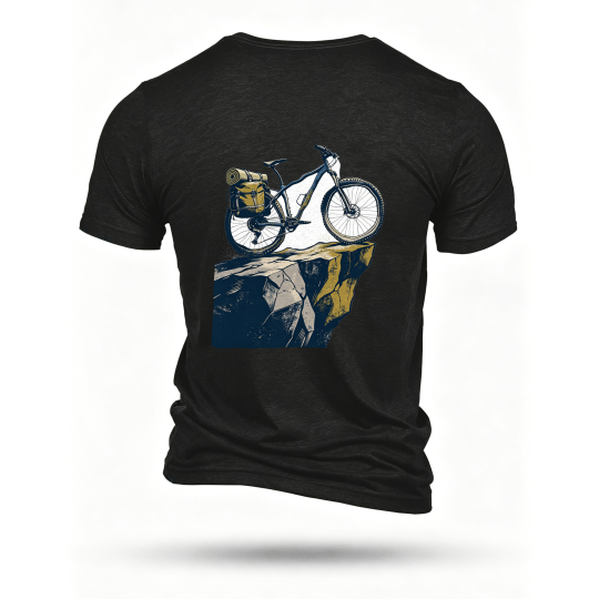 Black T-shirt, back print