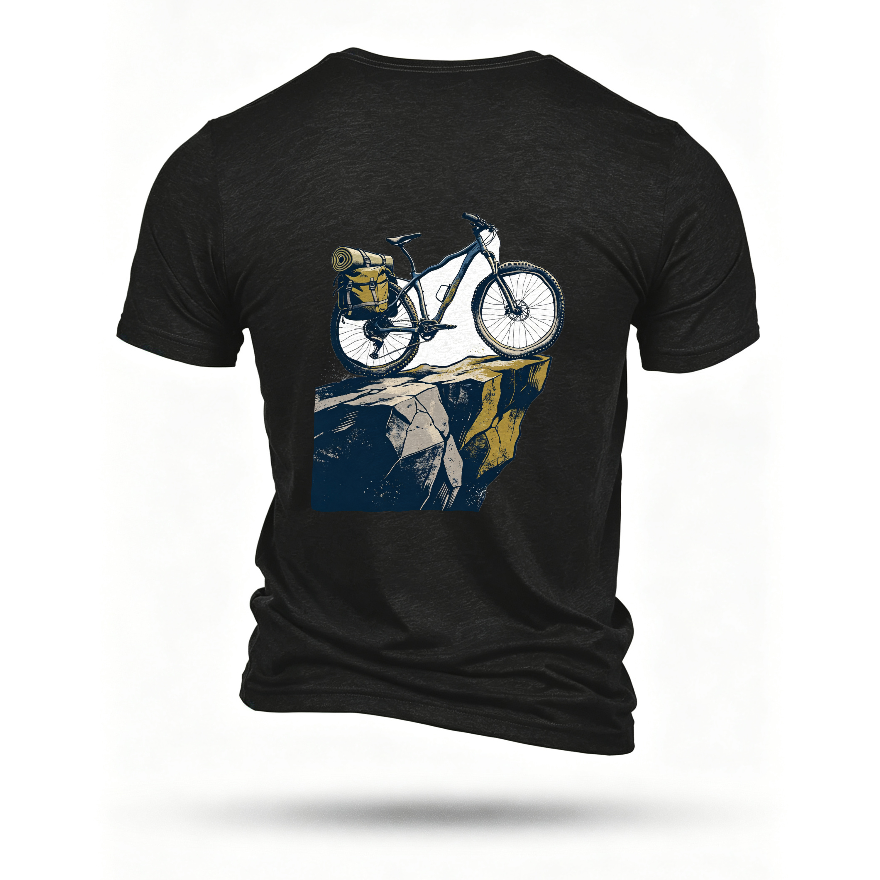 Black T-shirt, back print