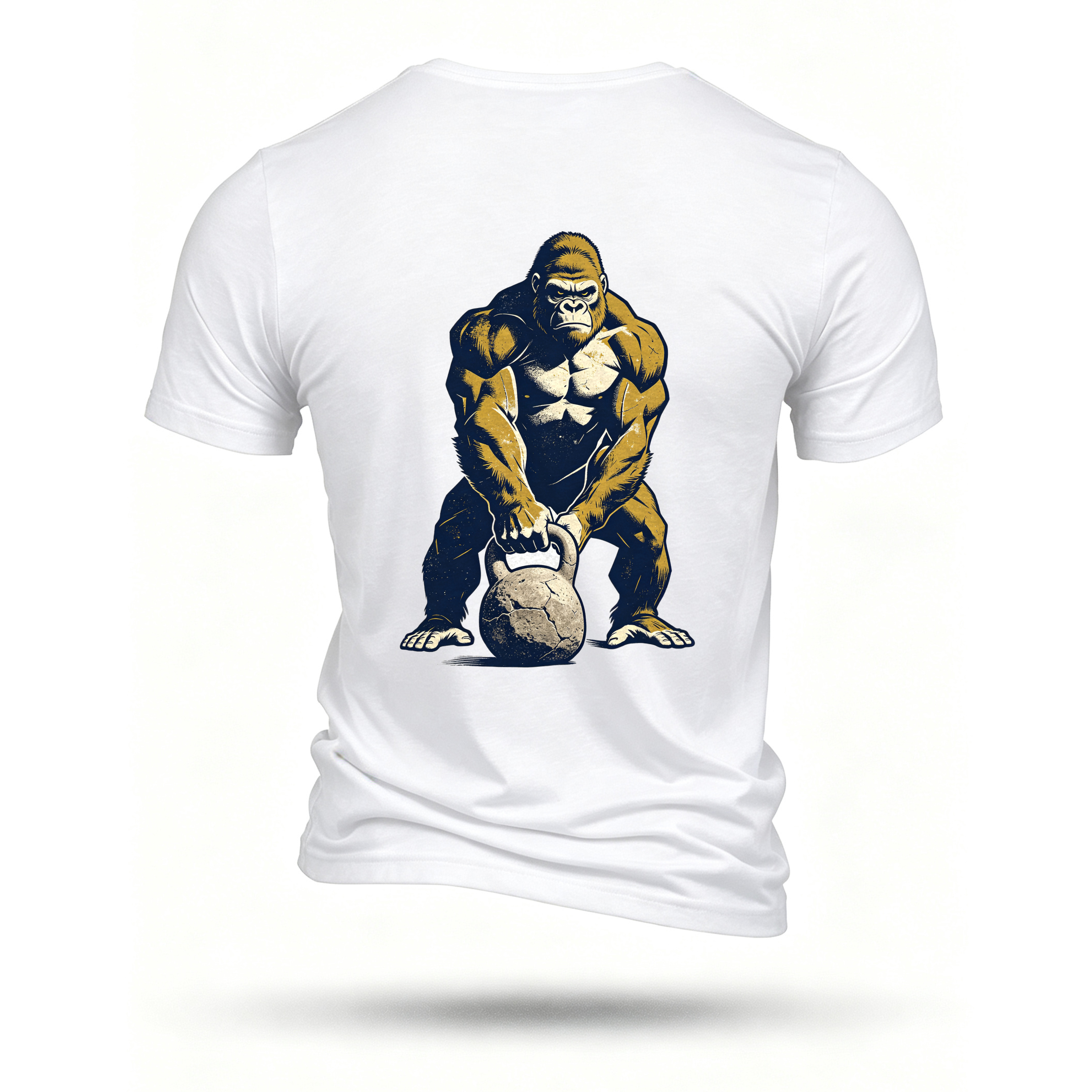 White T-shirt, back print