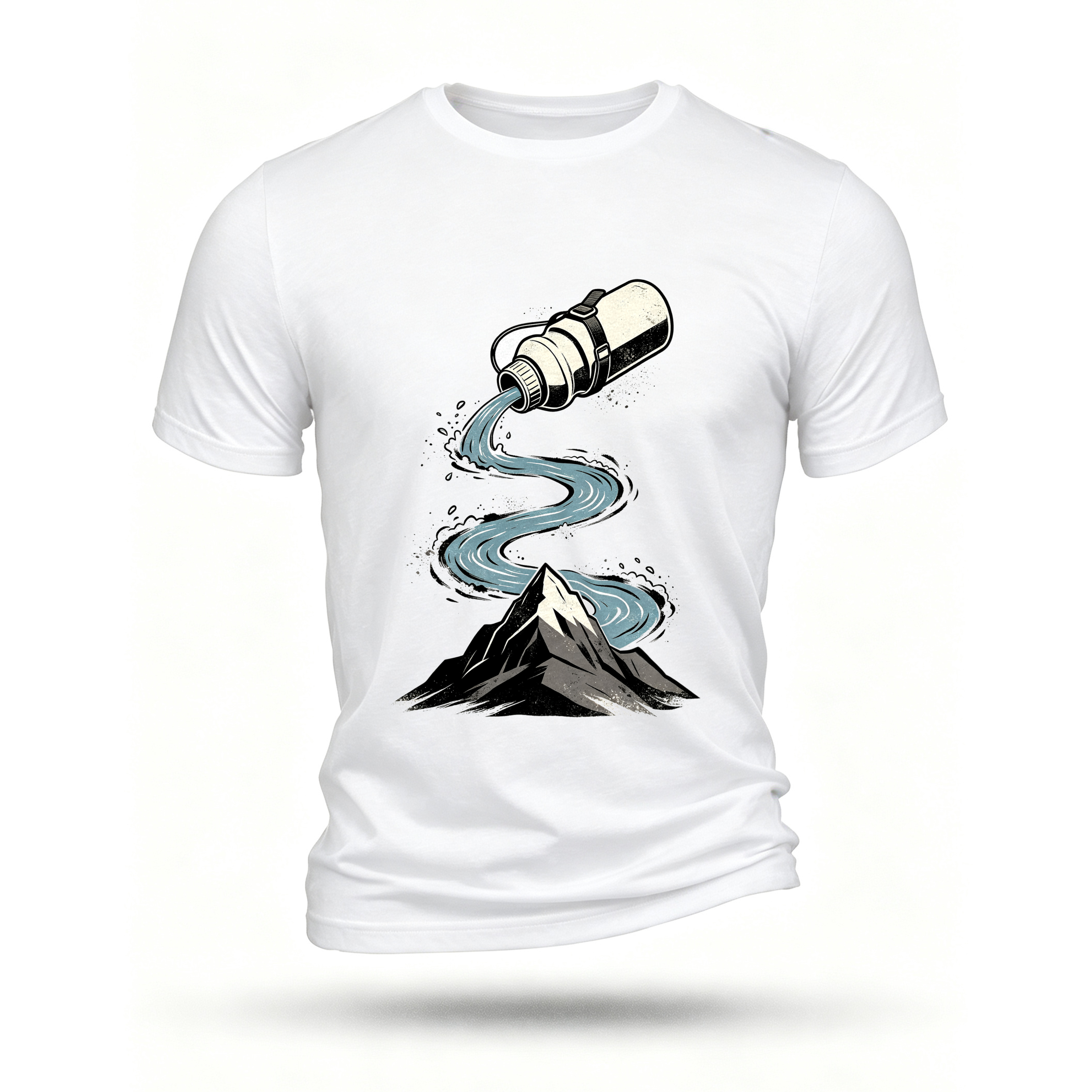 White T-shirt, front print