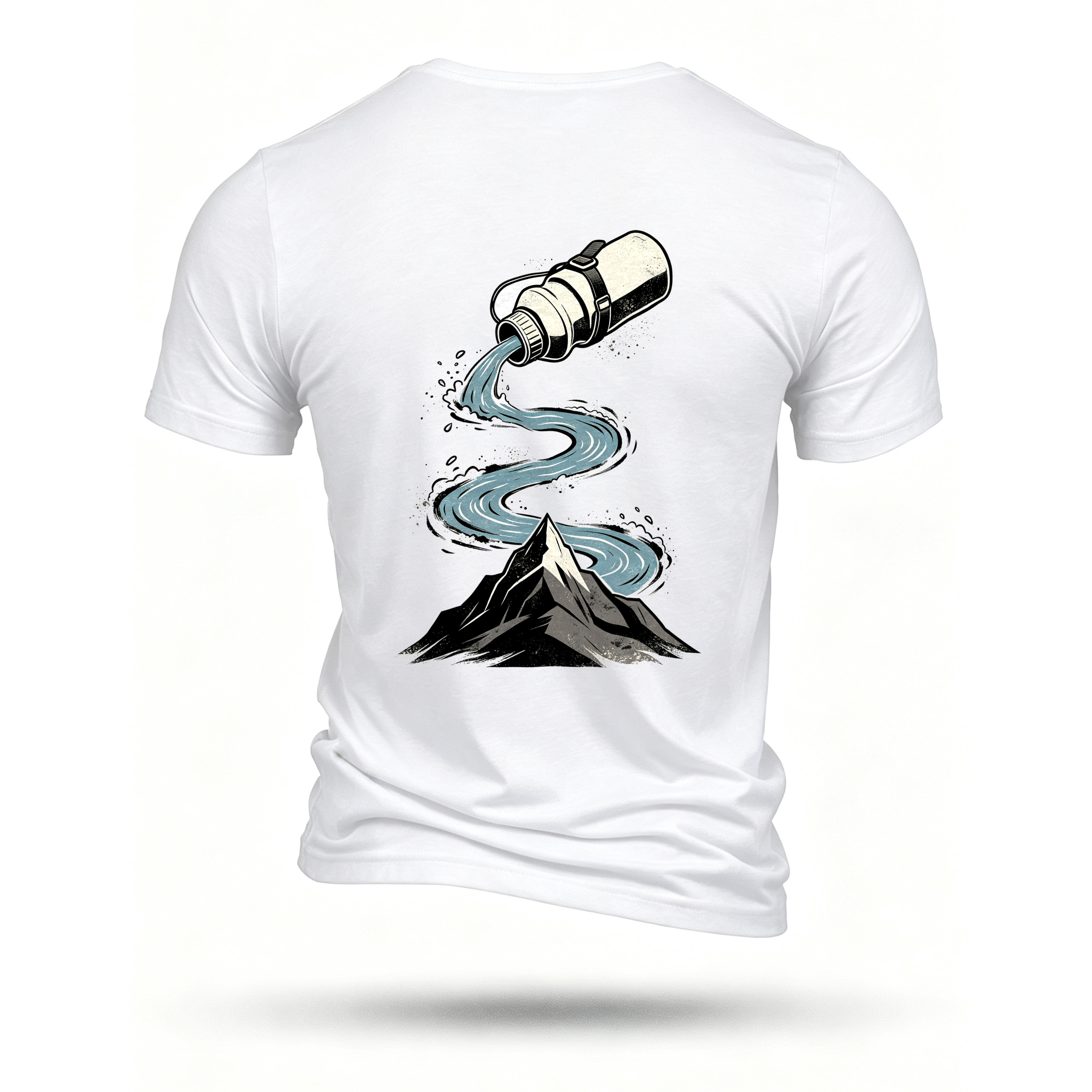 White T-shirt, back print