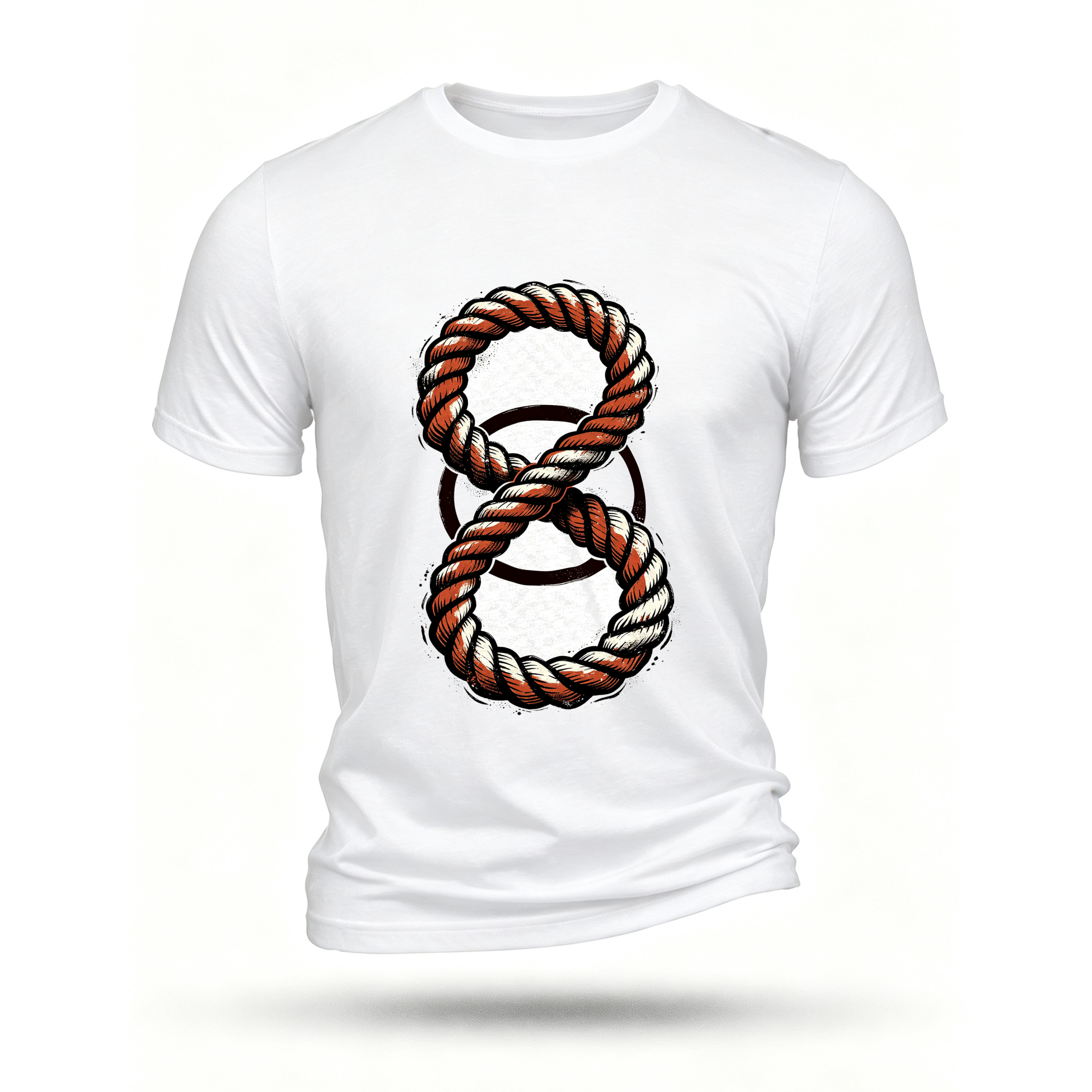 White T-shirt, front print
