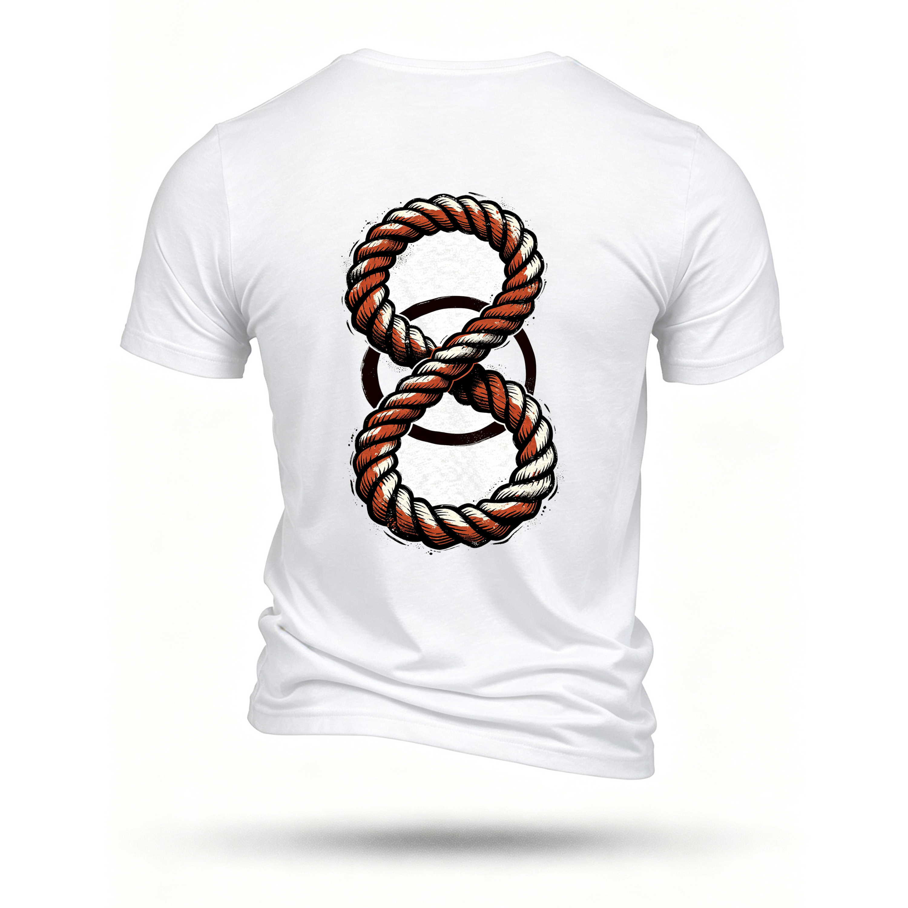 White T-shirt, back print